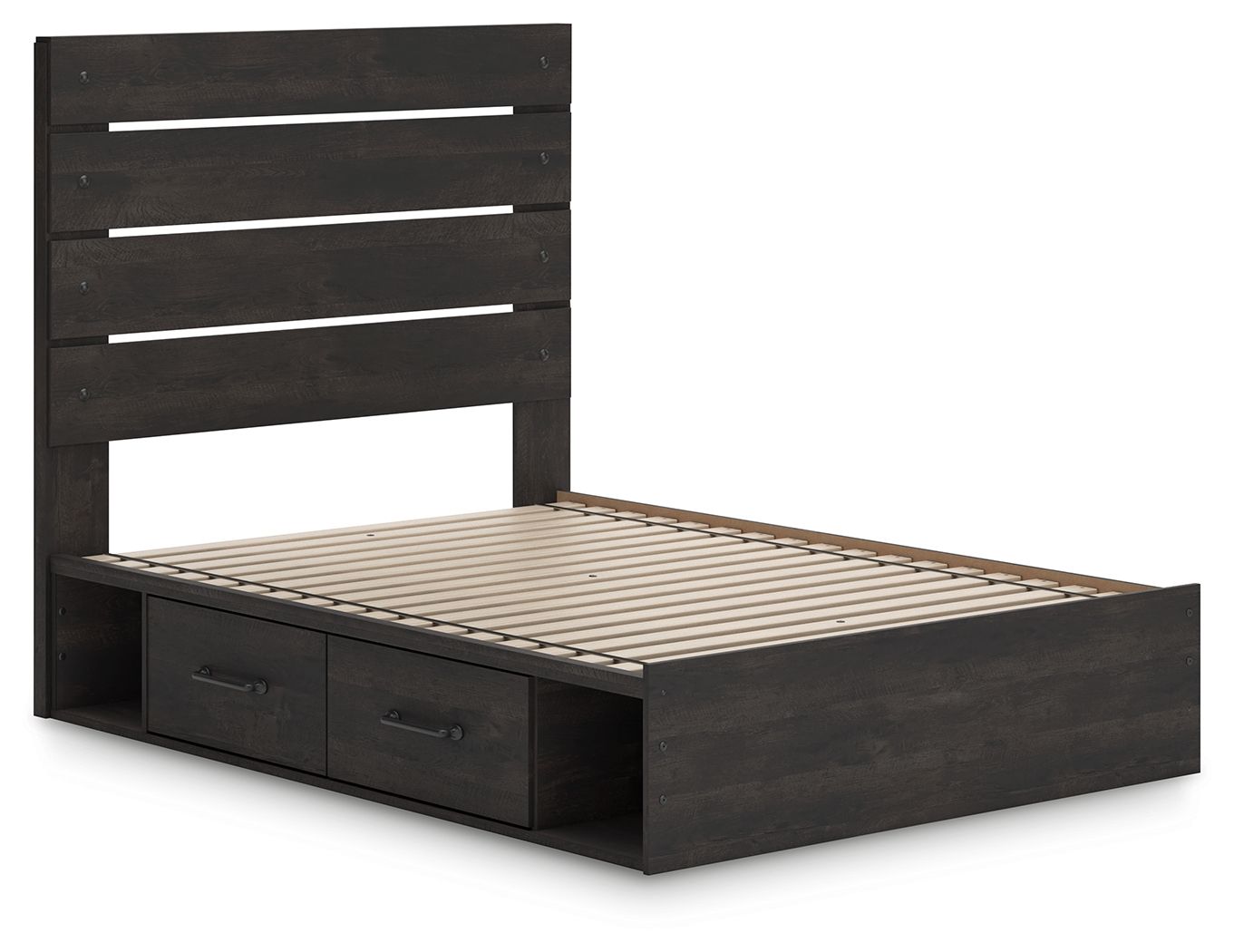 Ashley Furniture Hollivern - Full Panel Storage Bed - Dark Gray - Image 3