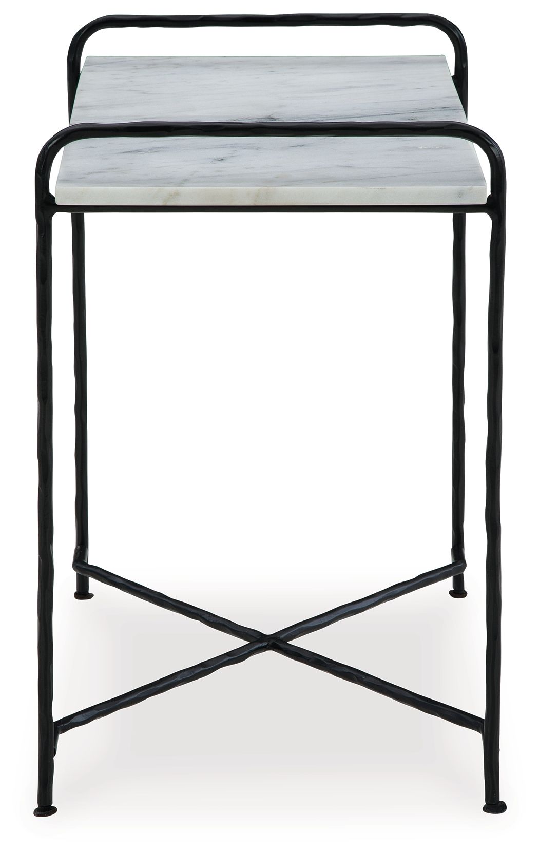 Ashley Furniture Ashber - Accent Table - White / Black - Image 4