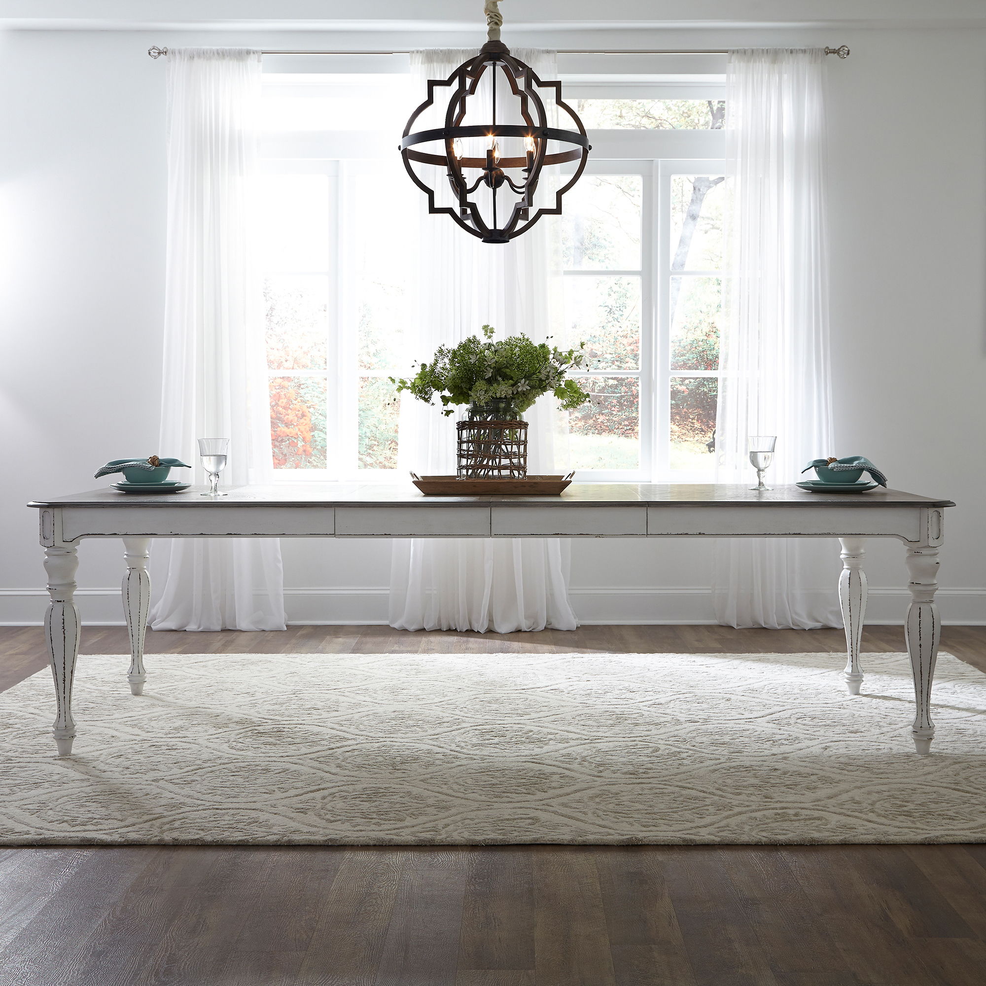 Liberty Furniture Magnolia Manor - Rectangular Leg Dining Table - White