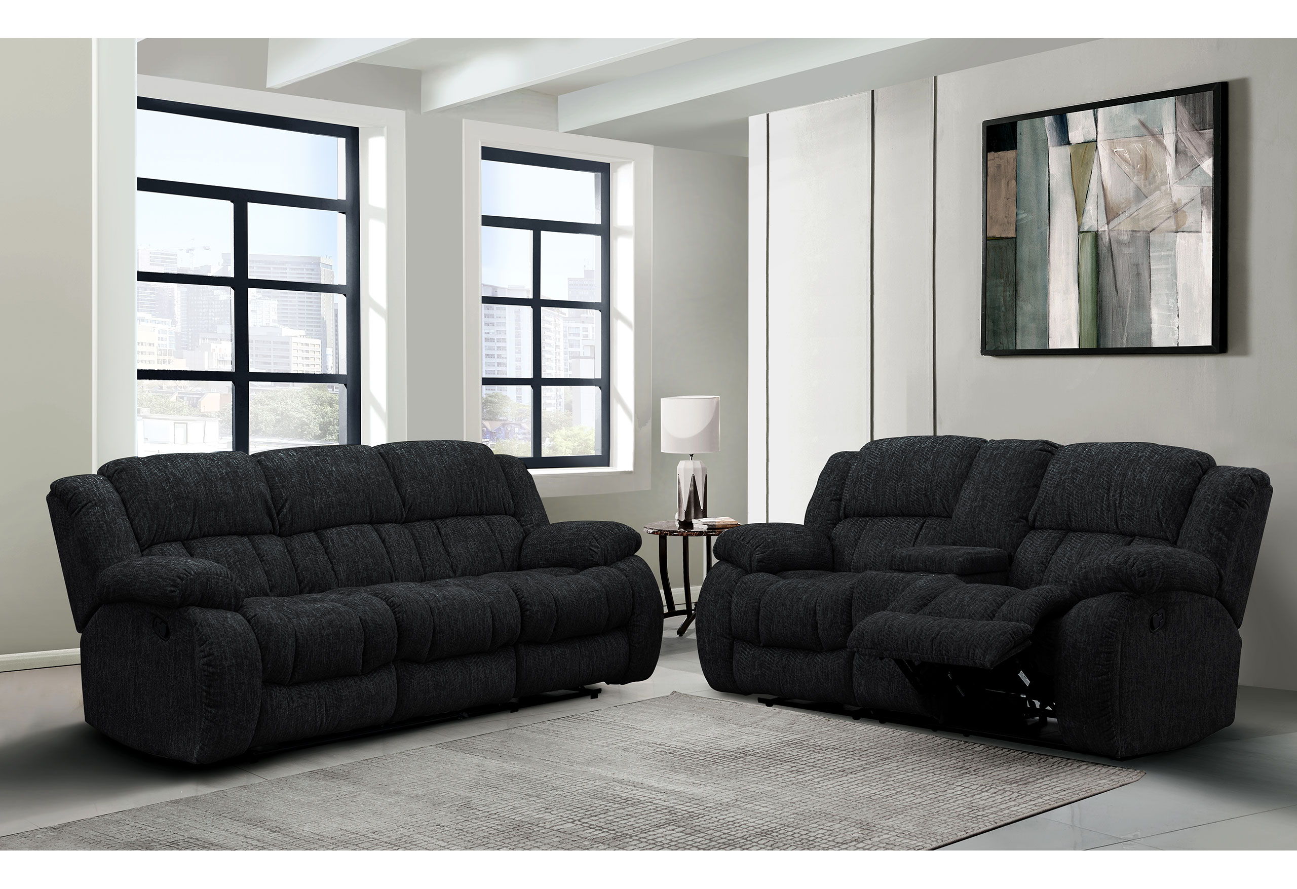 Reclining Sofa / Console Reclining Loveseat
