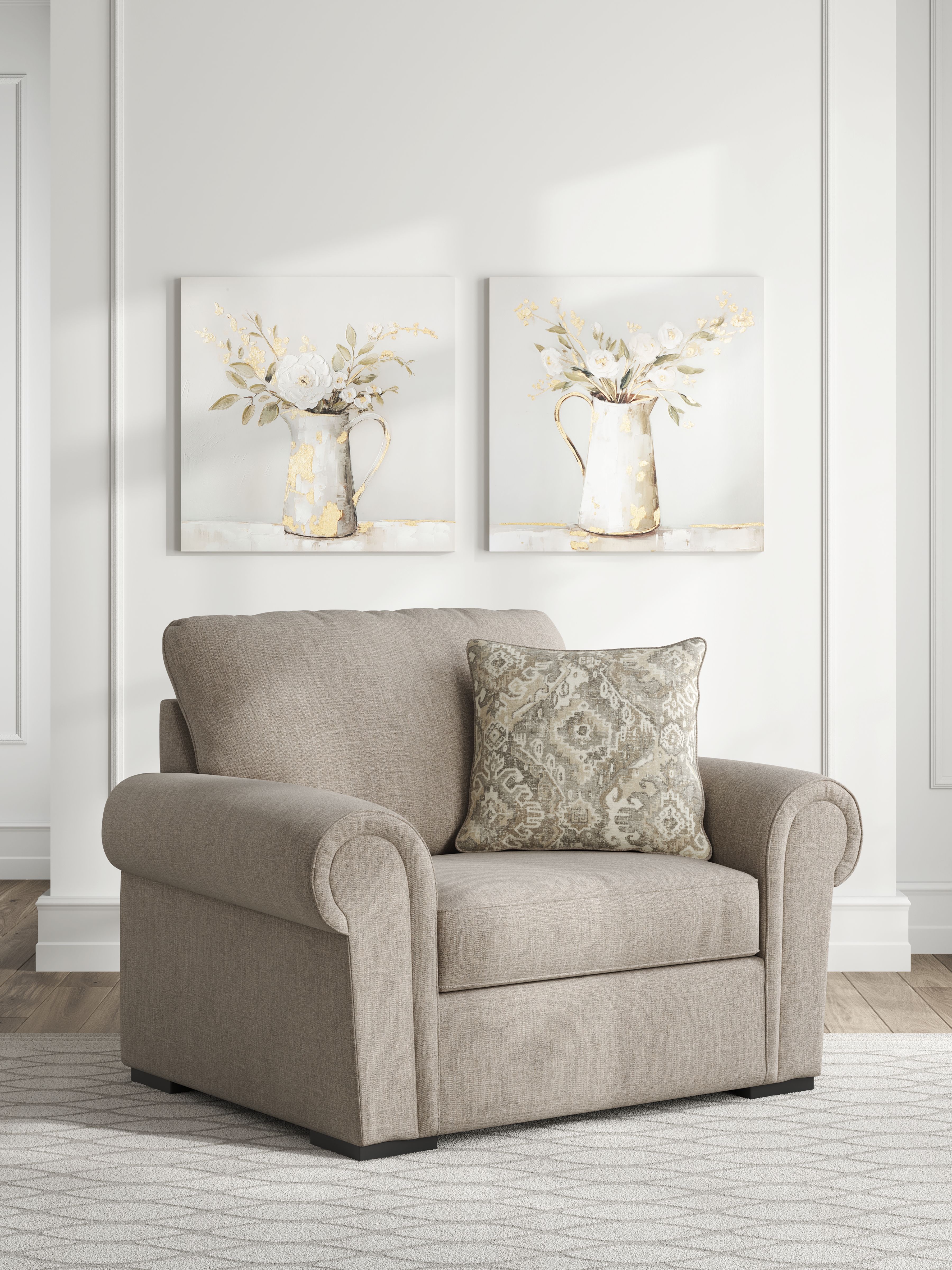 Ashley Furniture Sararose - Chair and a Half - Heather - Image 2