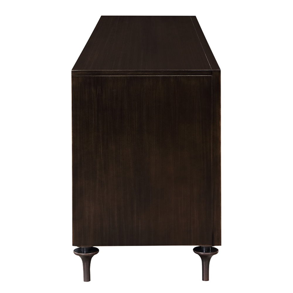 Diya - Console Cabinet - Forged Bronze & Espresso, dark brown, view 3