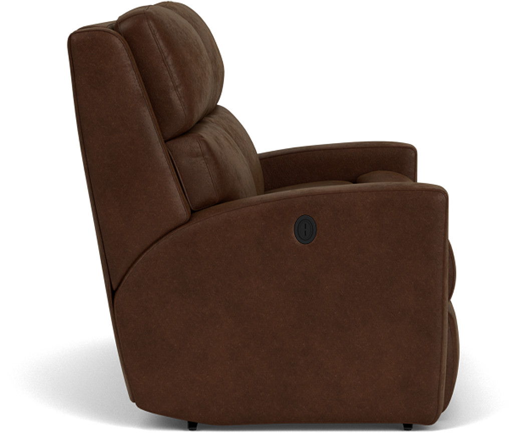 Catalina - Transitional Fabric Reclining Loveseat, red, view 6