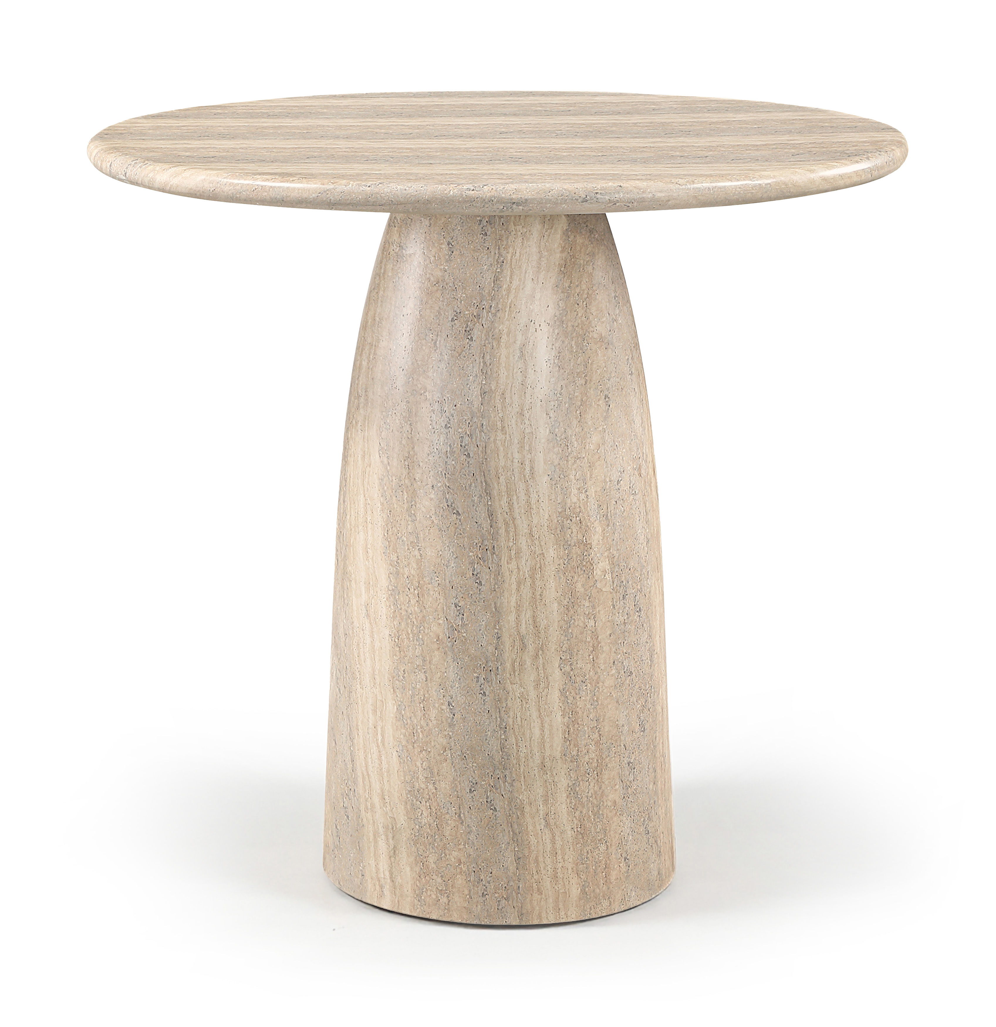 Cosenza - 42" Concrete Indoor/Outdoor Bar Table - Travertine