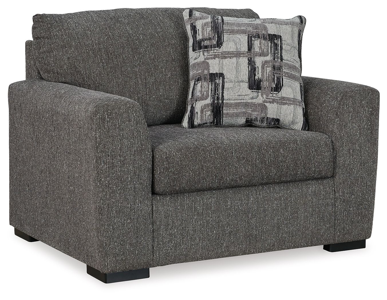 Ashley Furniture Gardiner - 2 Pc. - Chair And A Half, Ottoman - Pewter - Image 3
