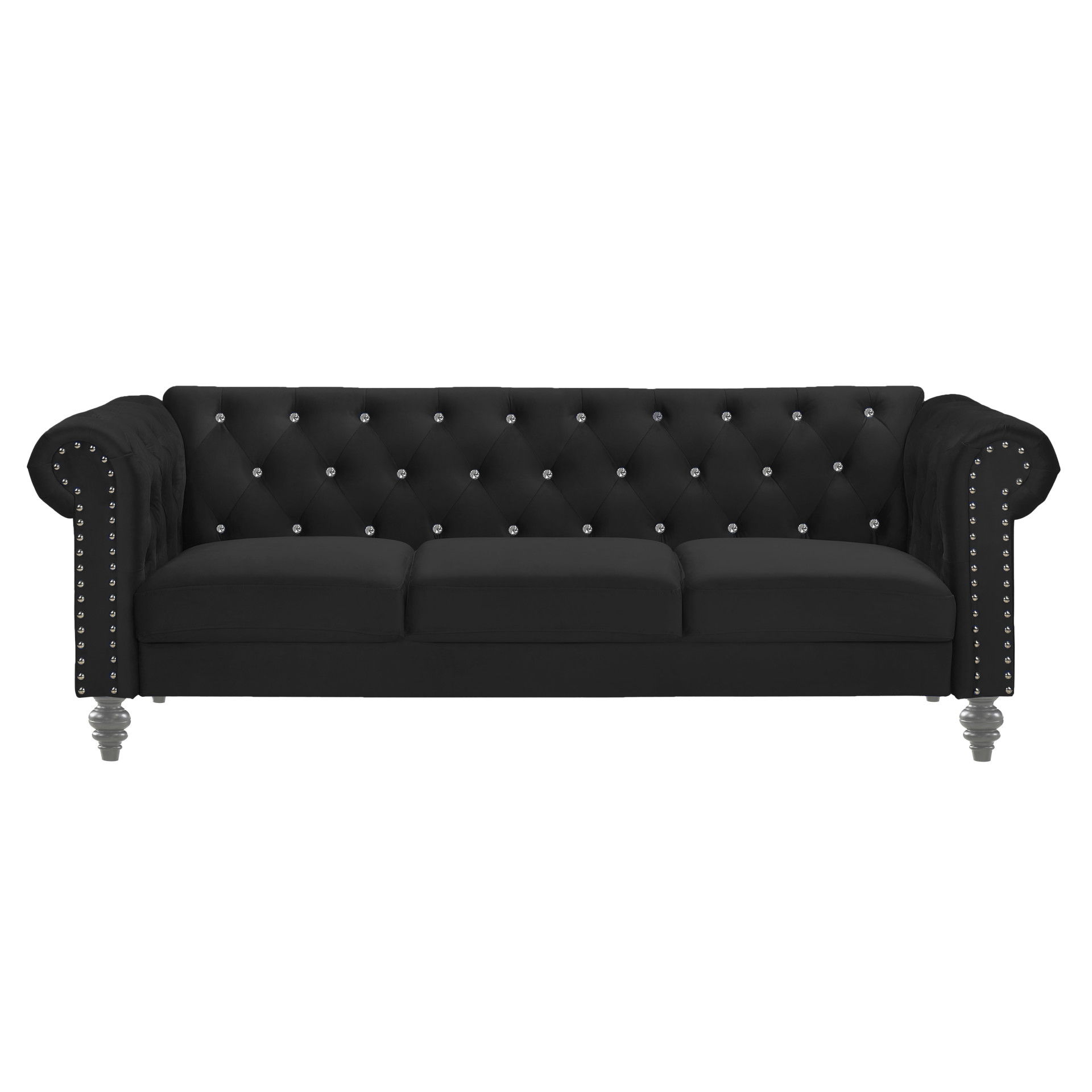 Emma Crystal - Sofa - Black