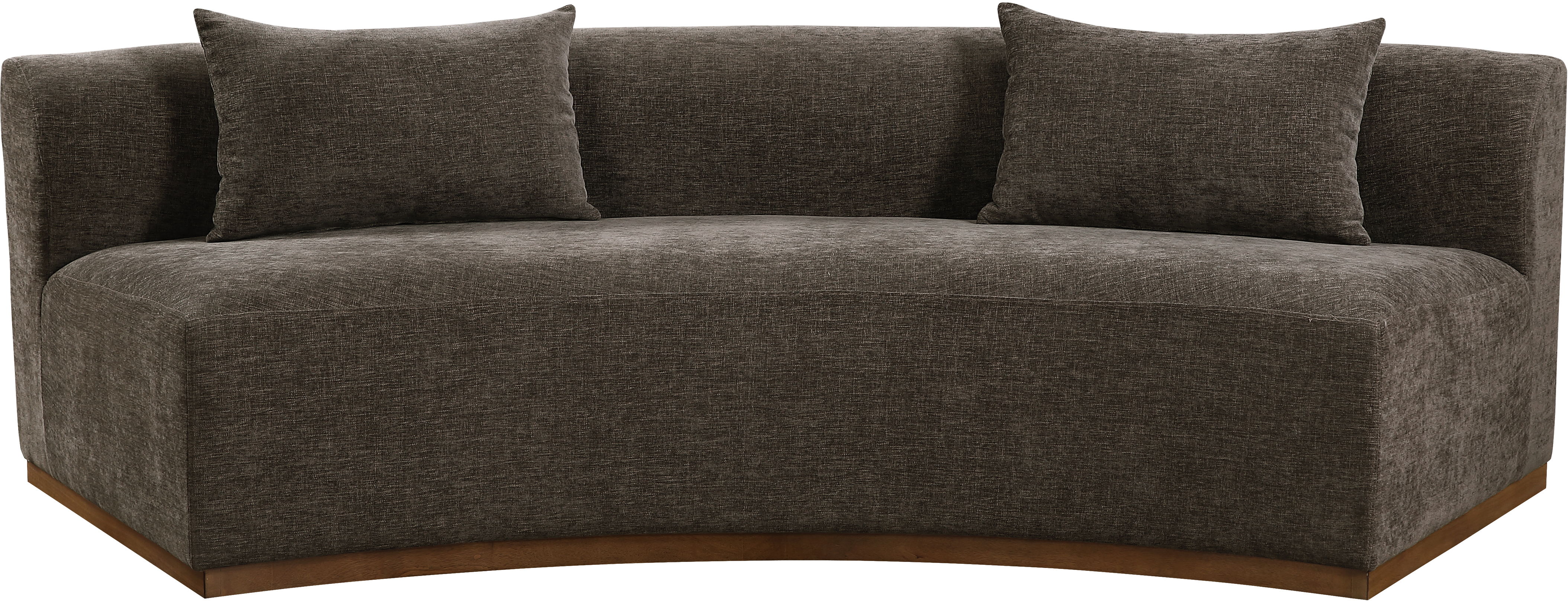 Avanti - 104" Chenille Fabric Upholstered Sofa - Brown