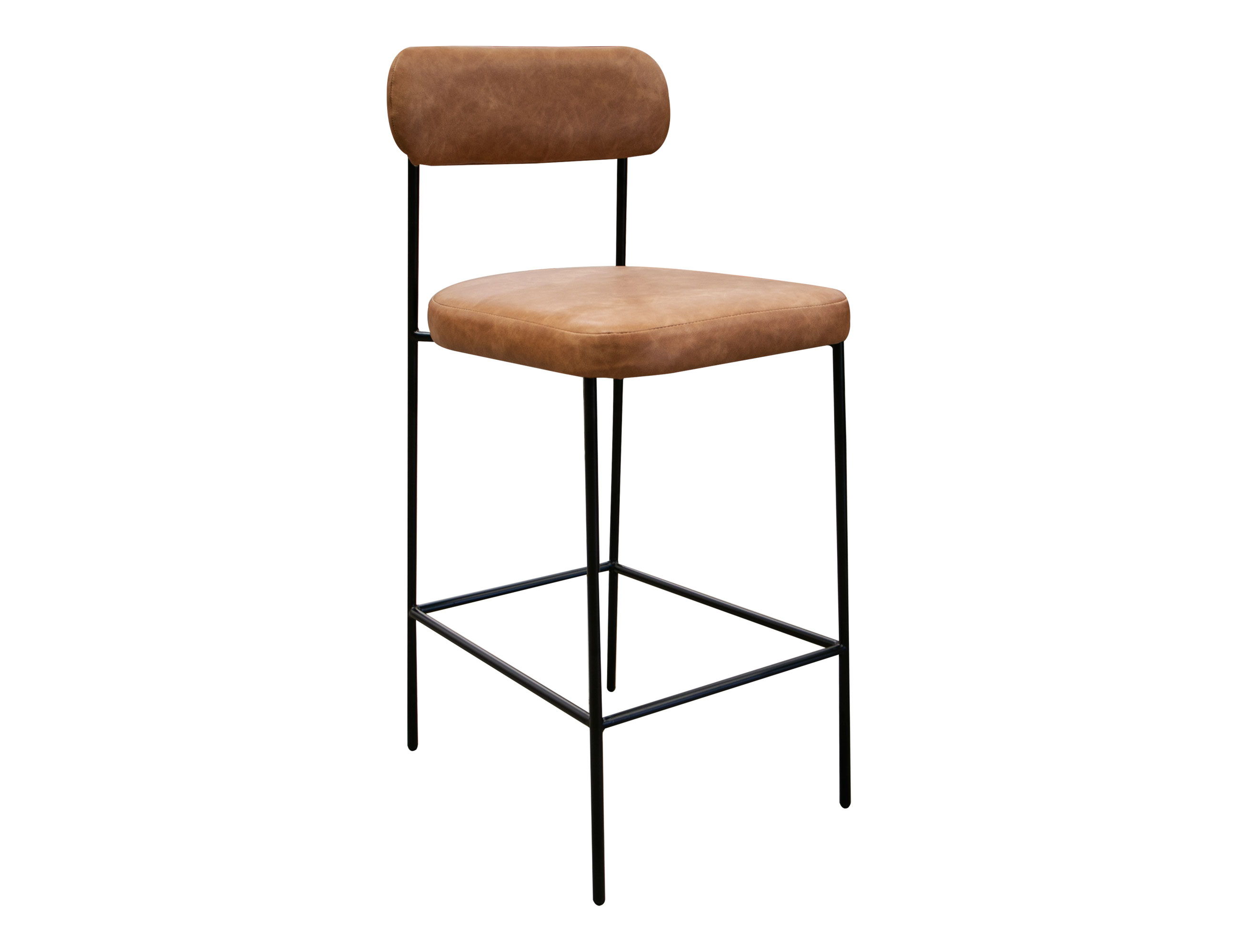 International Furniture Direct Salamanca - Bar Stool - Ivonhoe Cognac / Caramel Color