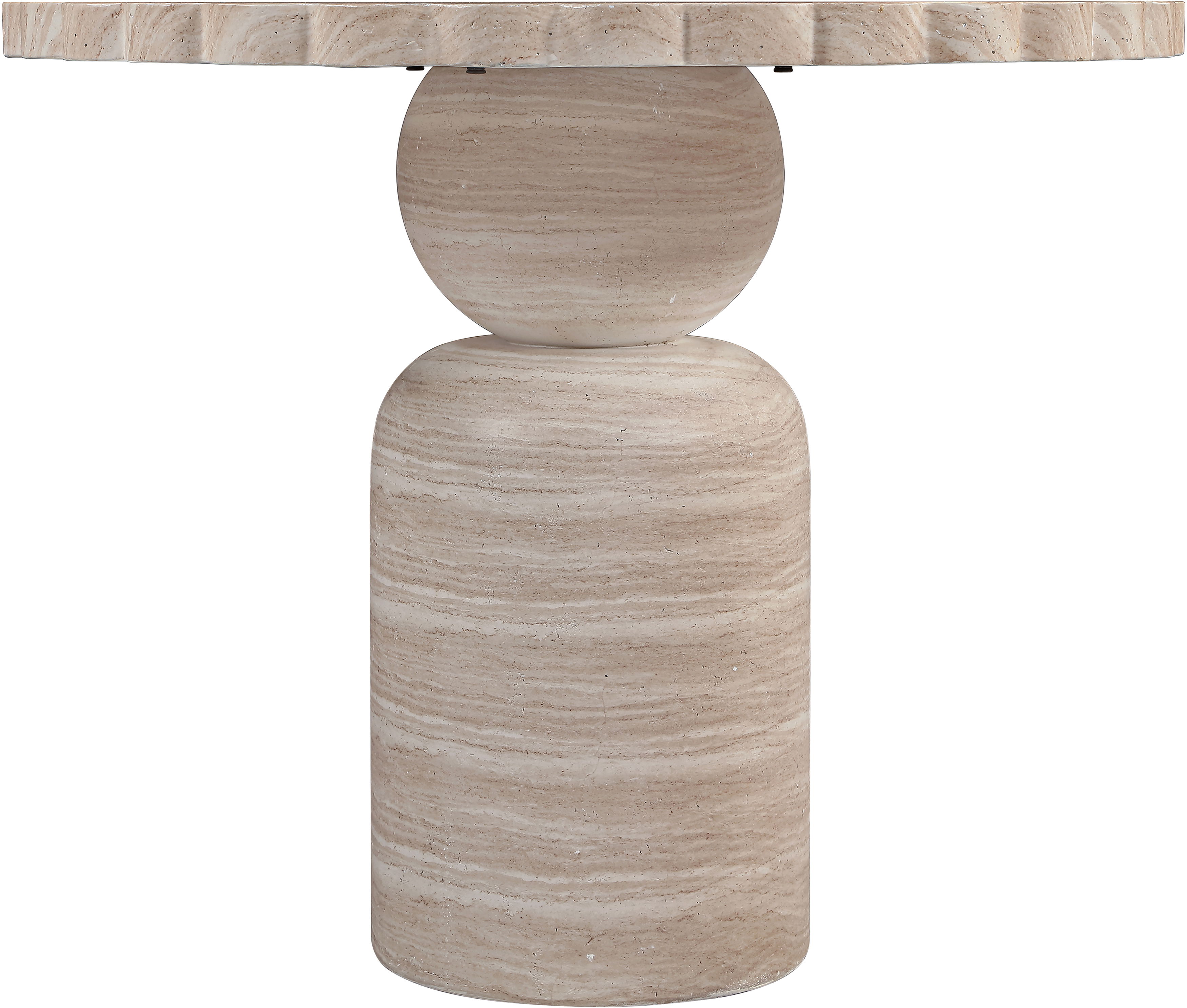 Petalia - 36'' Indoor/Outdoor Dining Table - Travertine