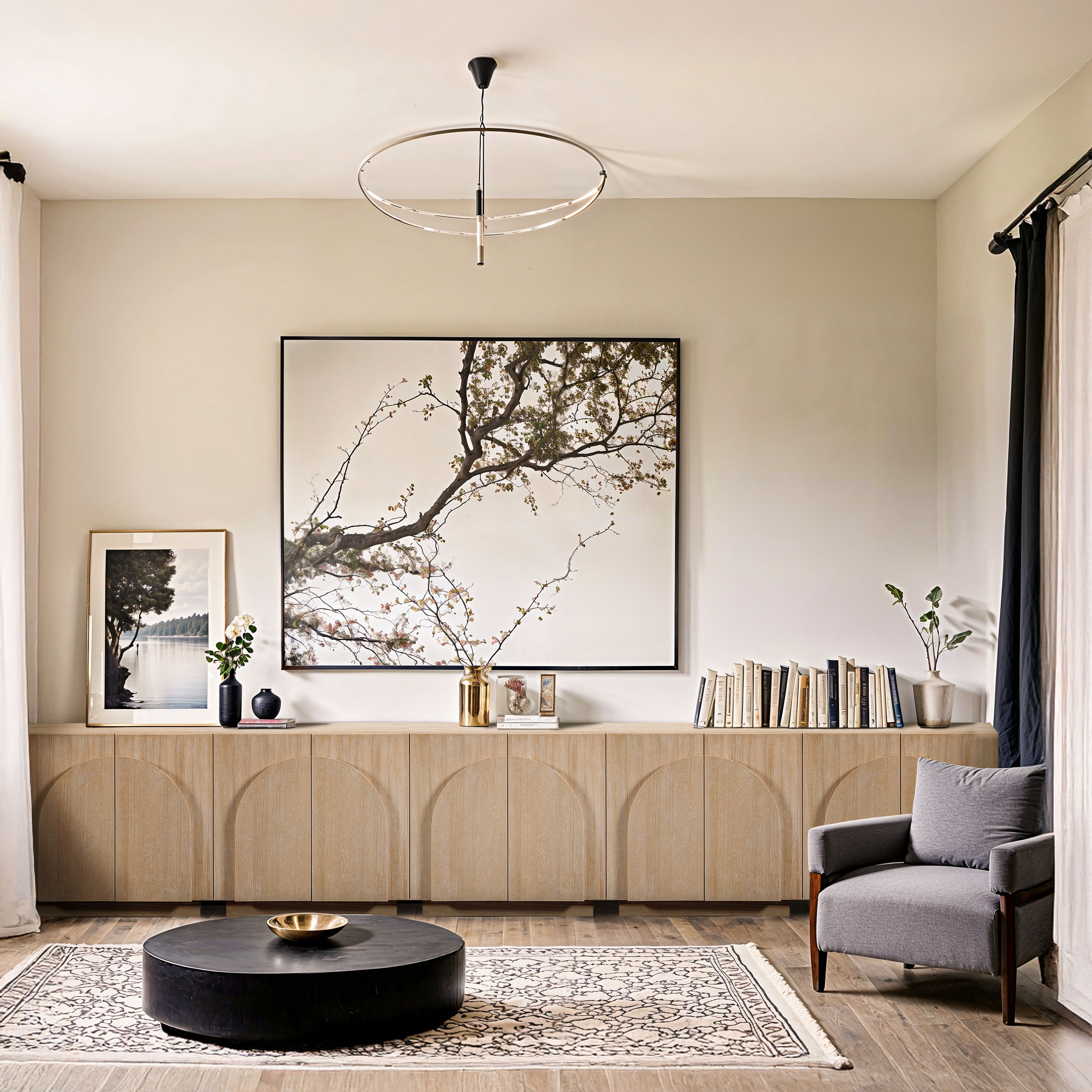Navona - 5 Piece Sideboard / Buffet - Natural
