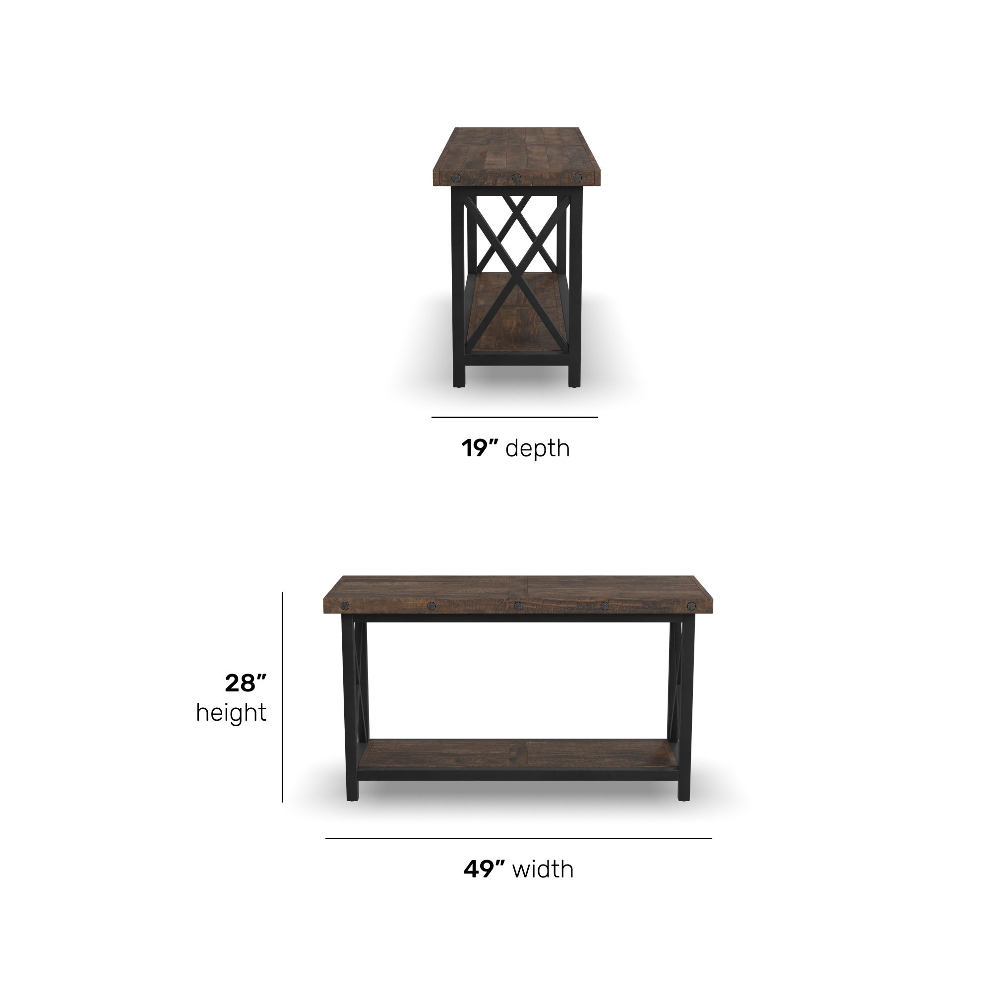 Carpenter - Sofa Table - Dark Brown, dark brown, view 6