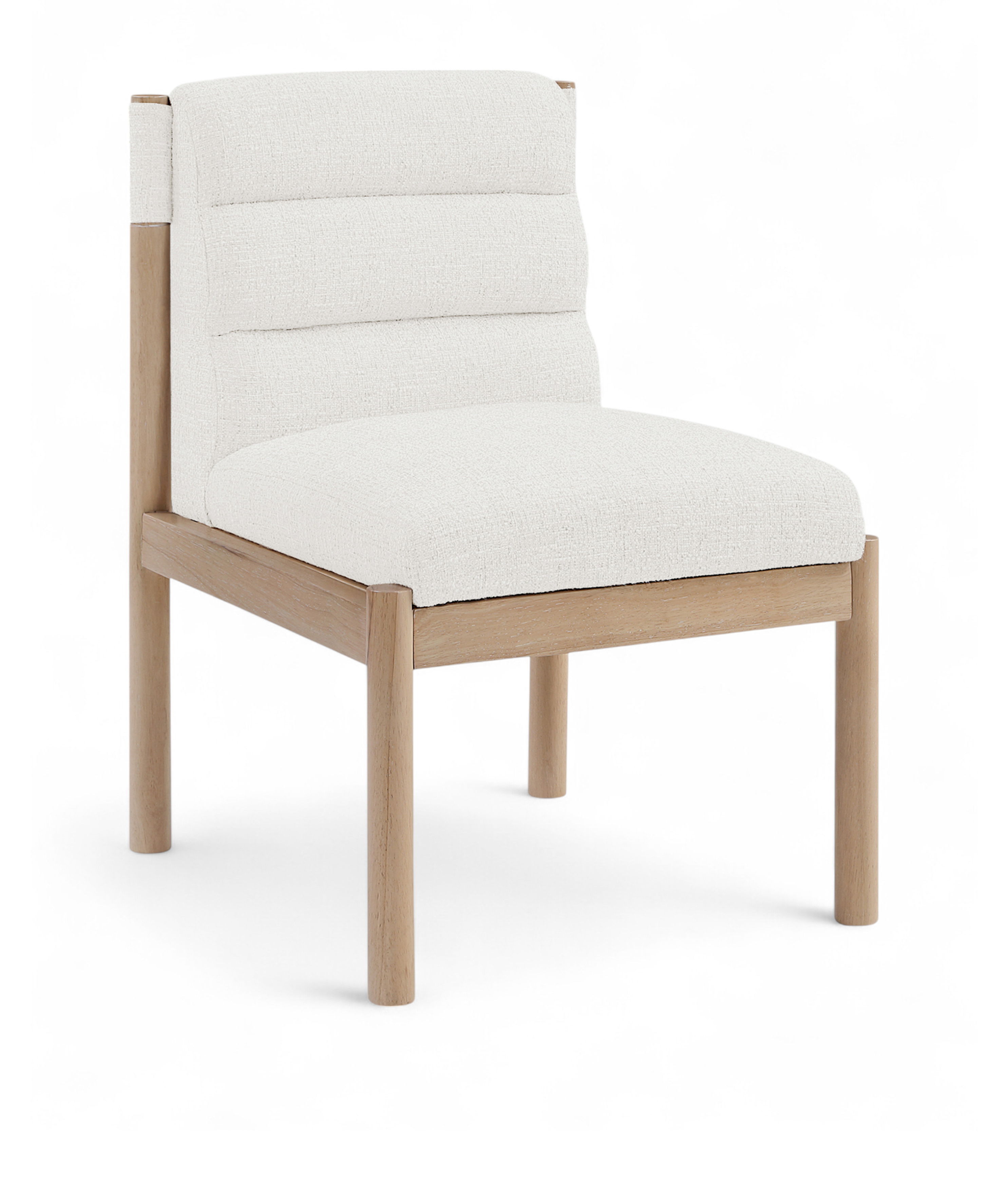 Eloura - Linen Textured Fabric Upholstered Dining Chair (Set of 2) - Cream
