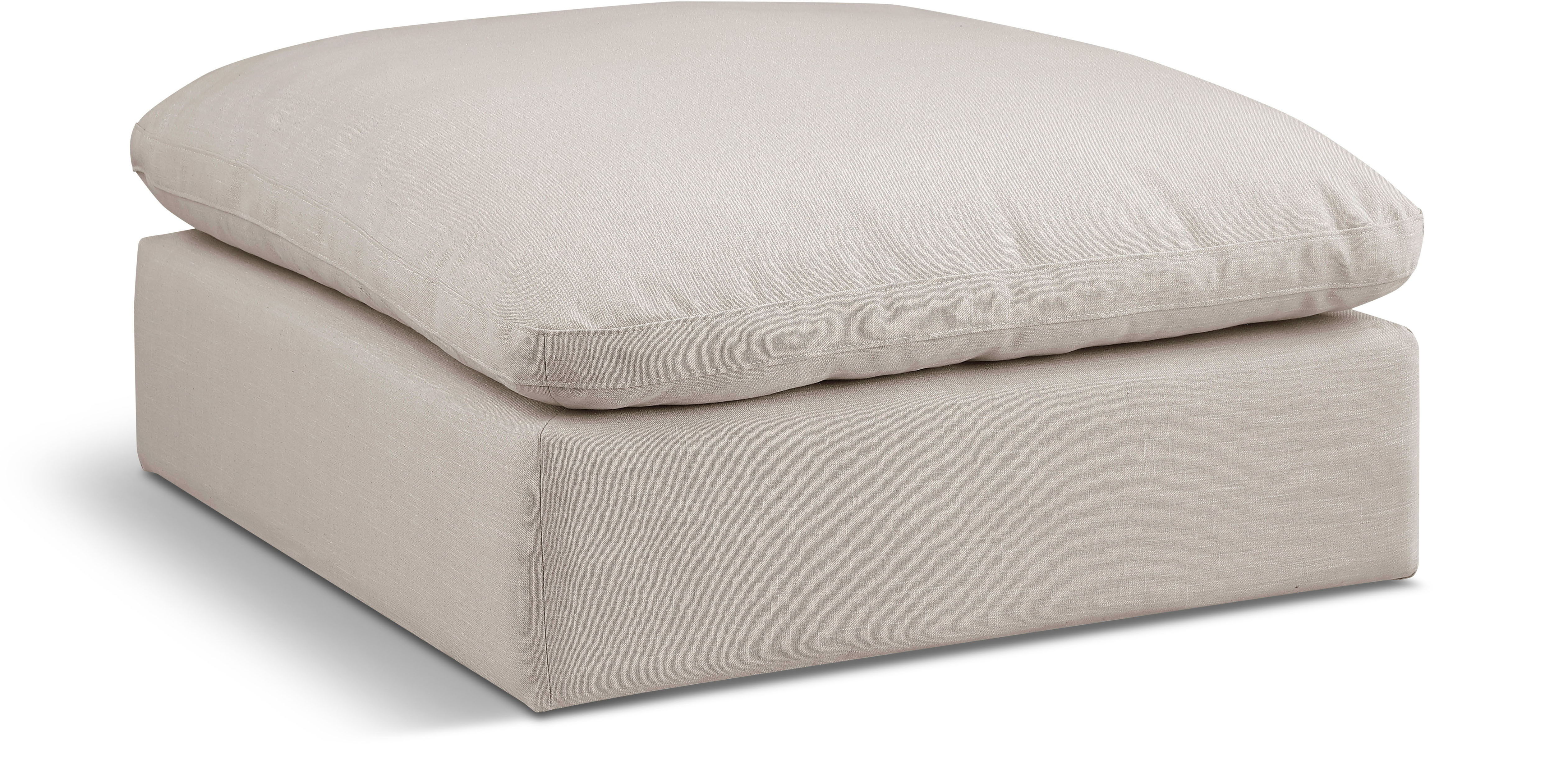 Comfy - Linen Ottoman - Beige