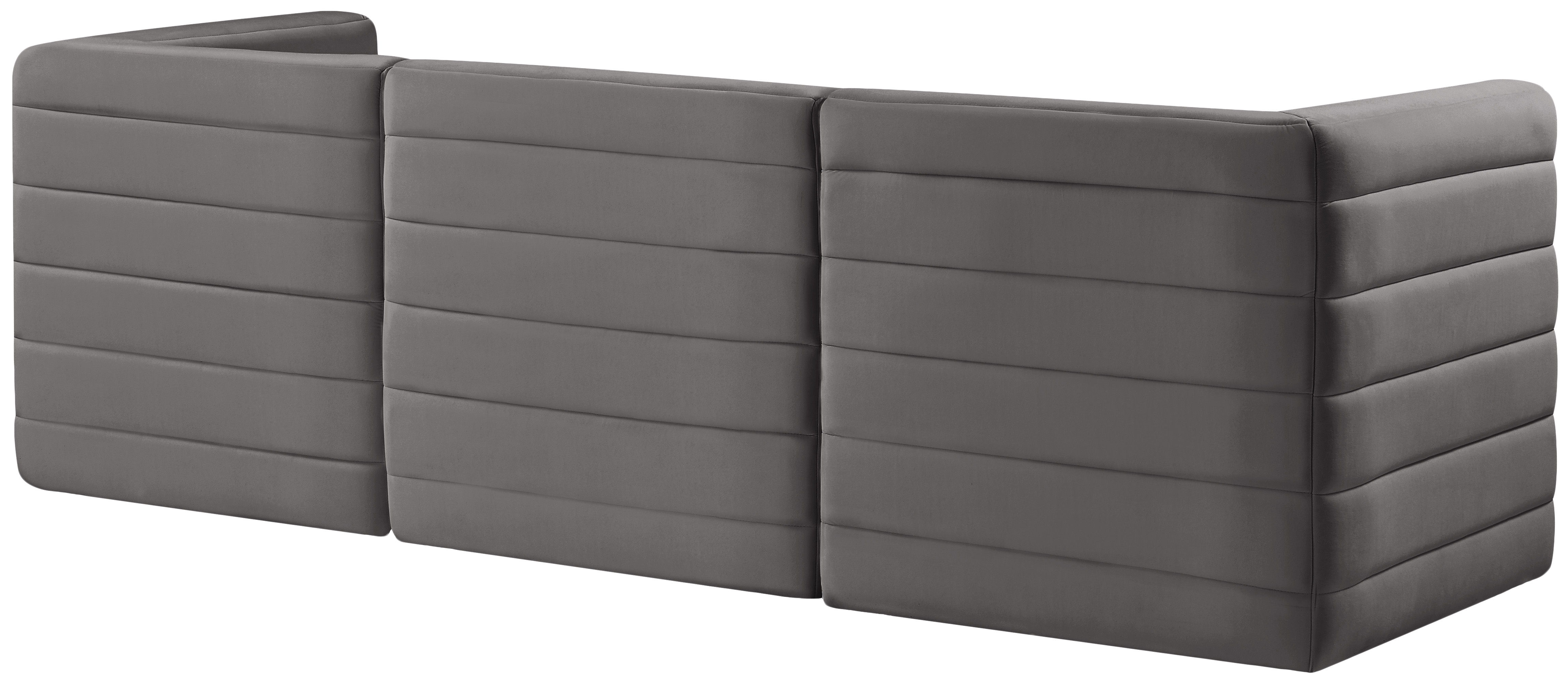 Quincy - 3 Piece Modular Sofa - Gray