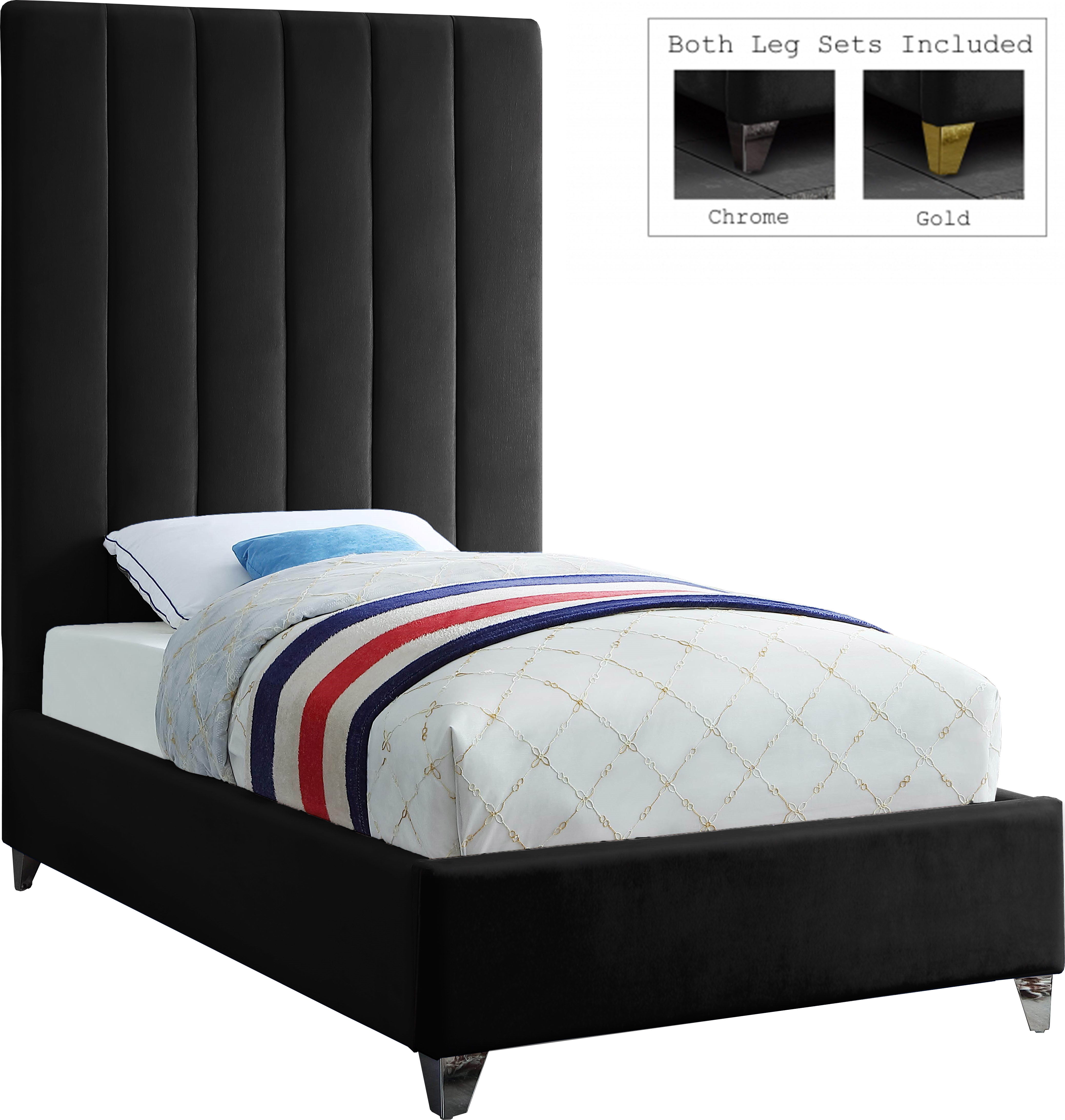Via - Twin Bed - Black