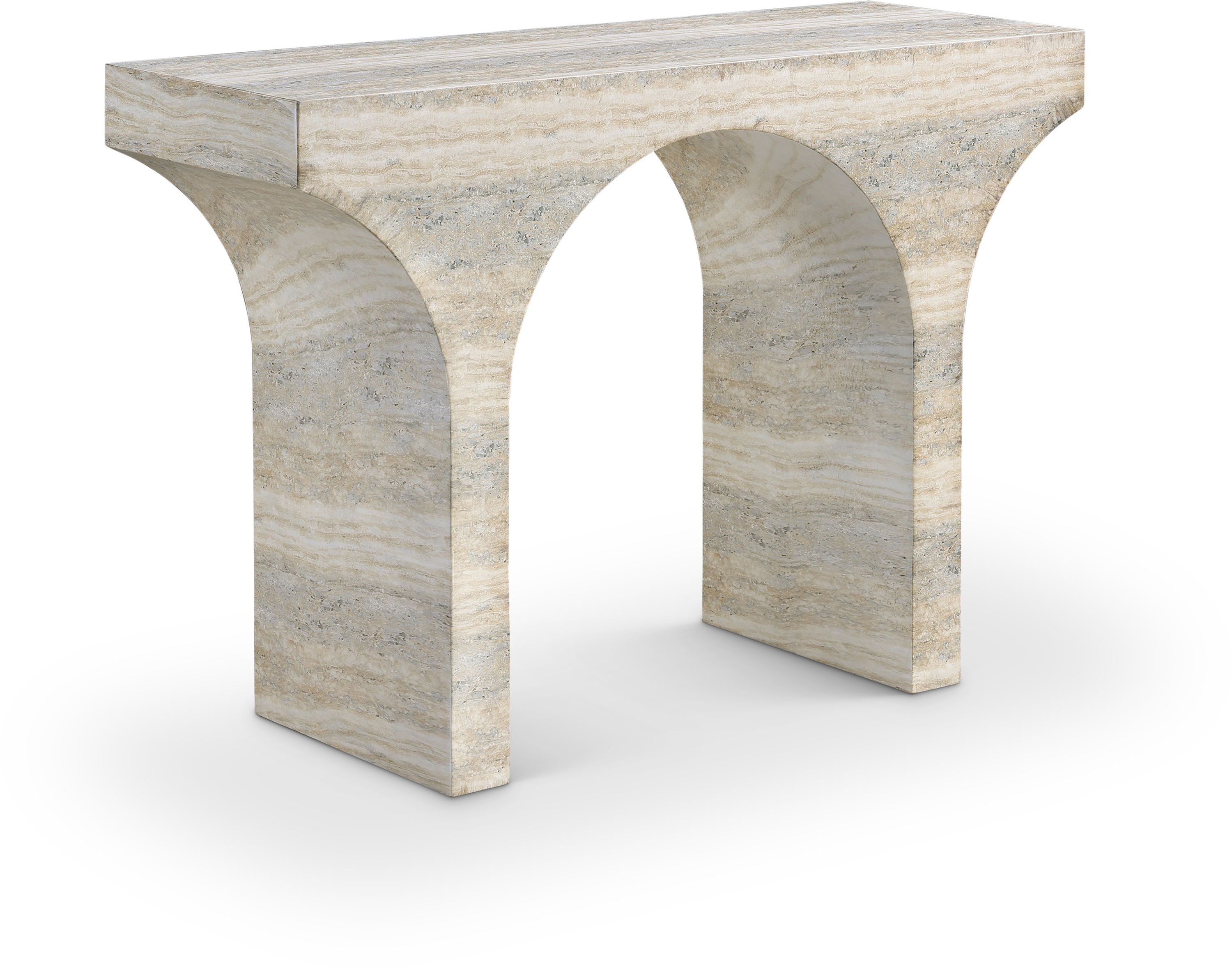Pomezia - Console Table - Travertine