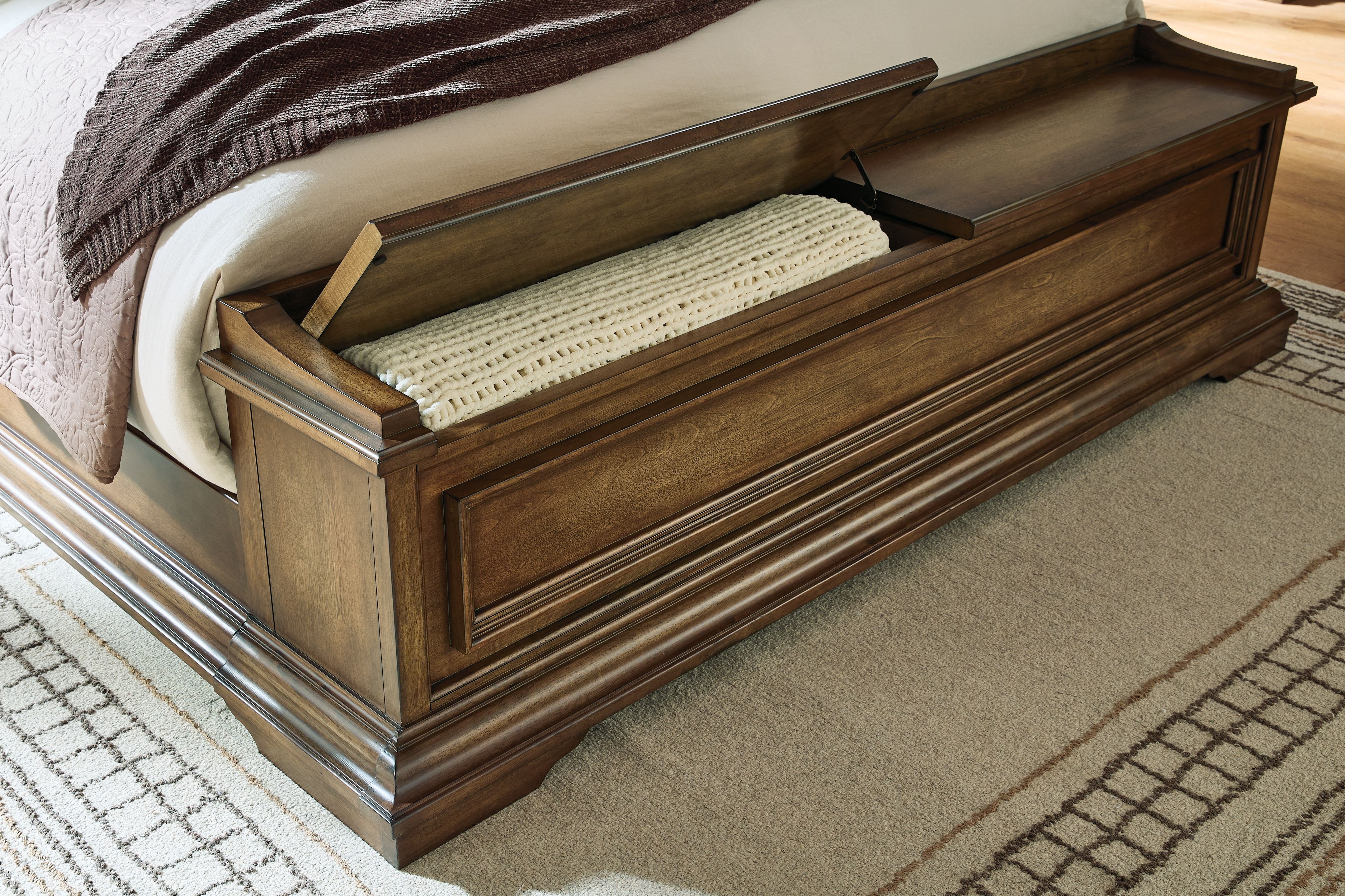 Frantanna - Queen Panel Storage Bed - Brown