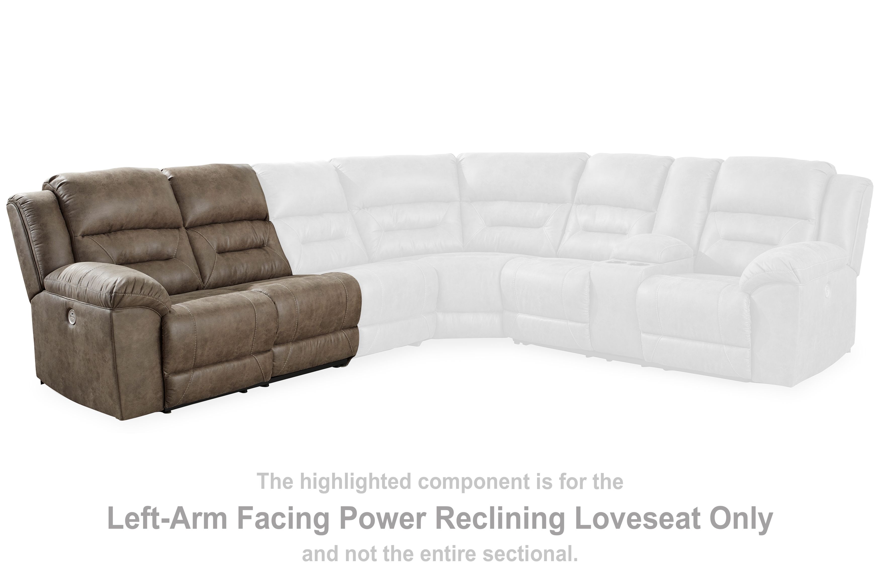 Ravenel - Laf Reclining Power Loveseat - Fossil