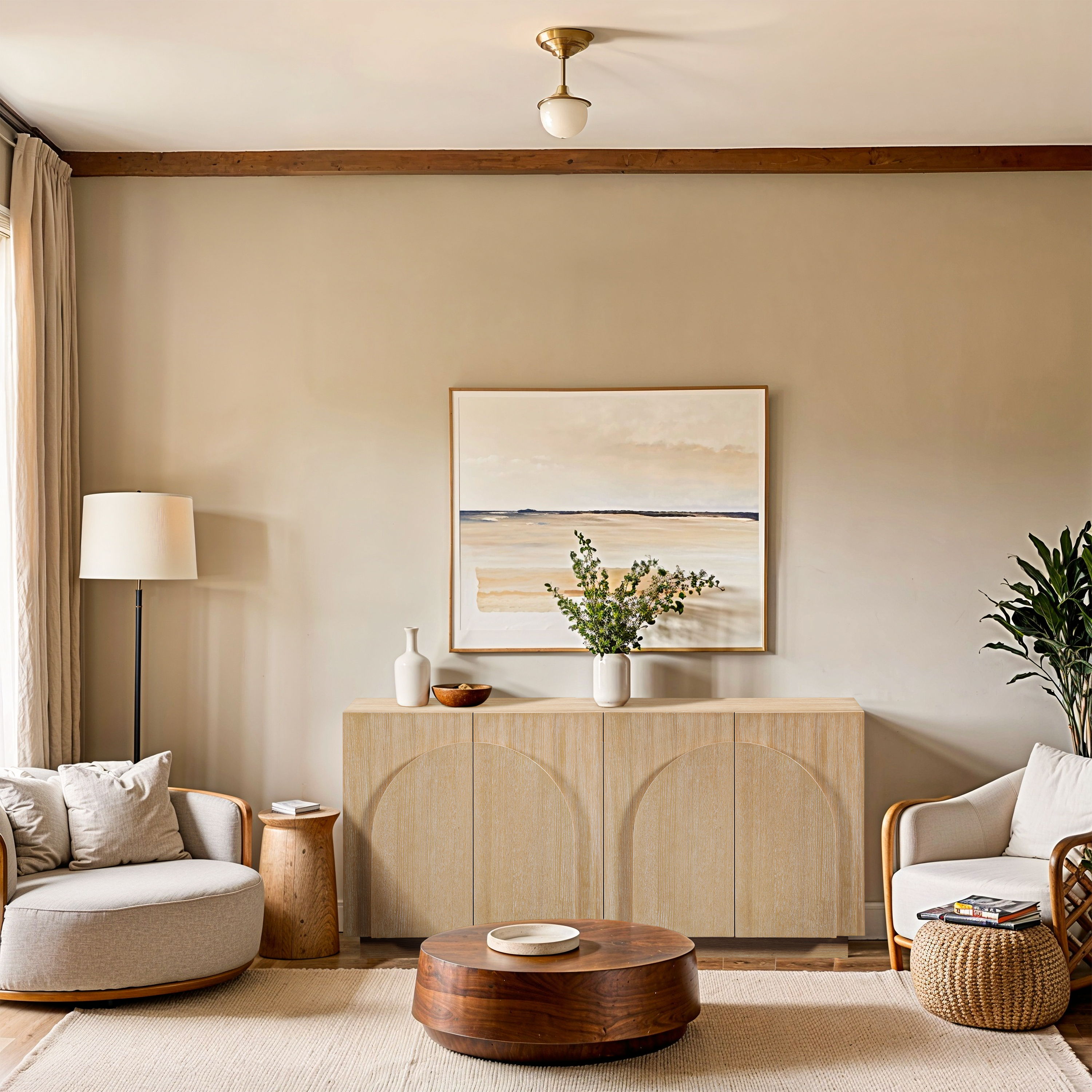 Navona - 2 Piece Sideboard / Buffet - Natural