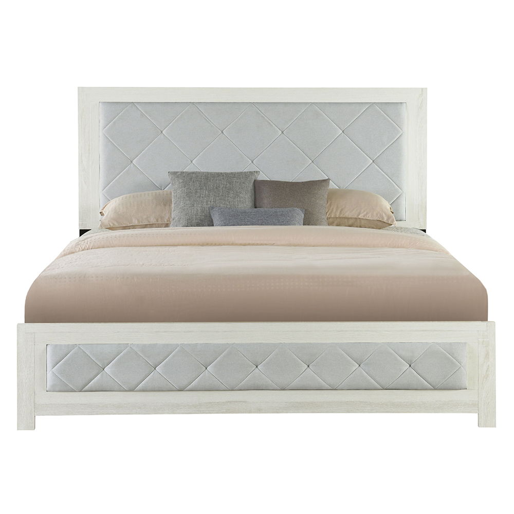 Jehoram - Queen Bed - Beige Linen & Beige, beige, view 6