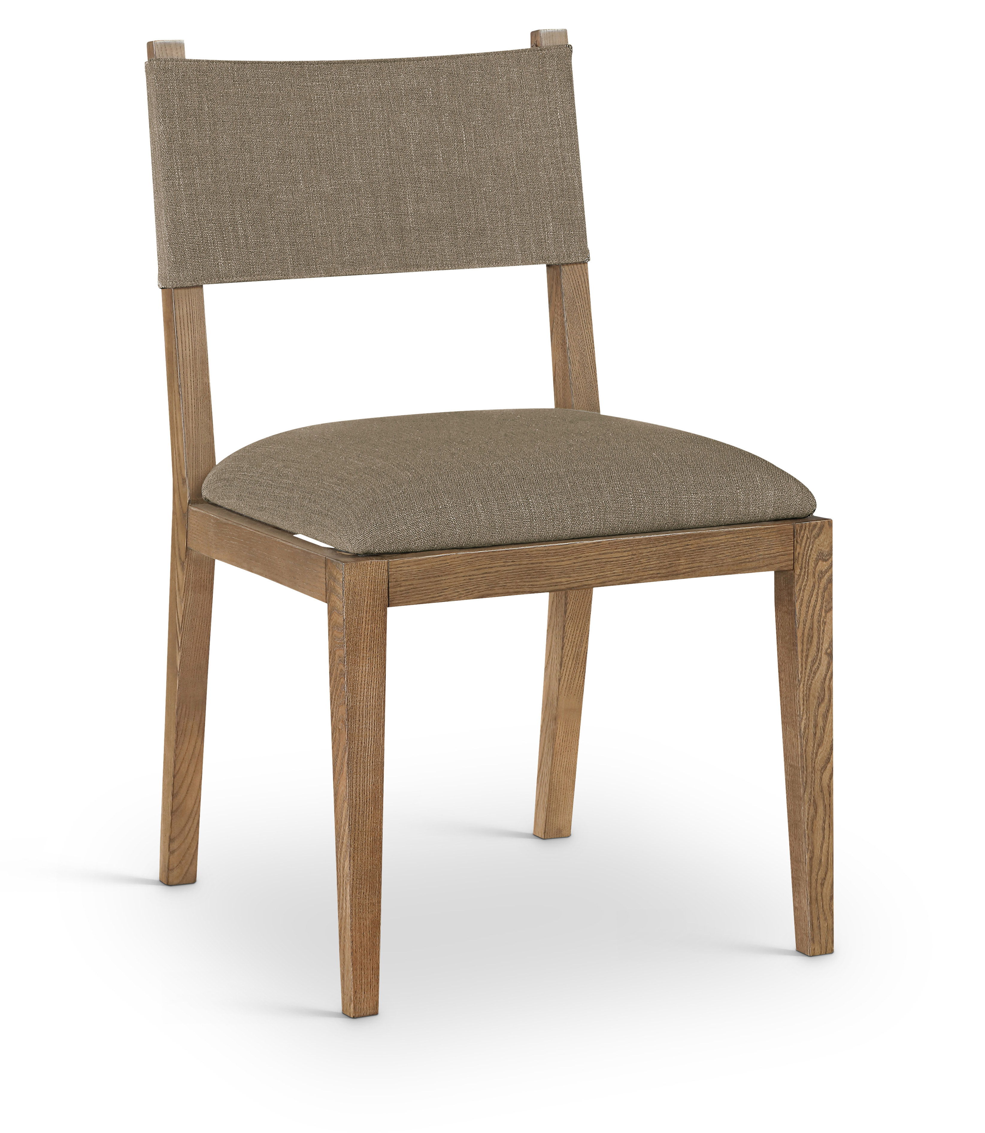 Avon - Linen Textured Performance Fabric Dining Side Chair (Set of 2) - Brown