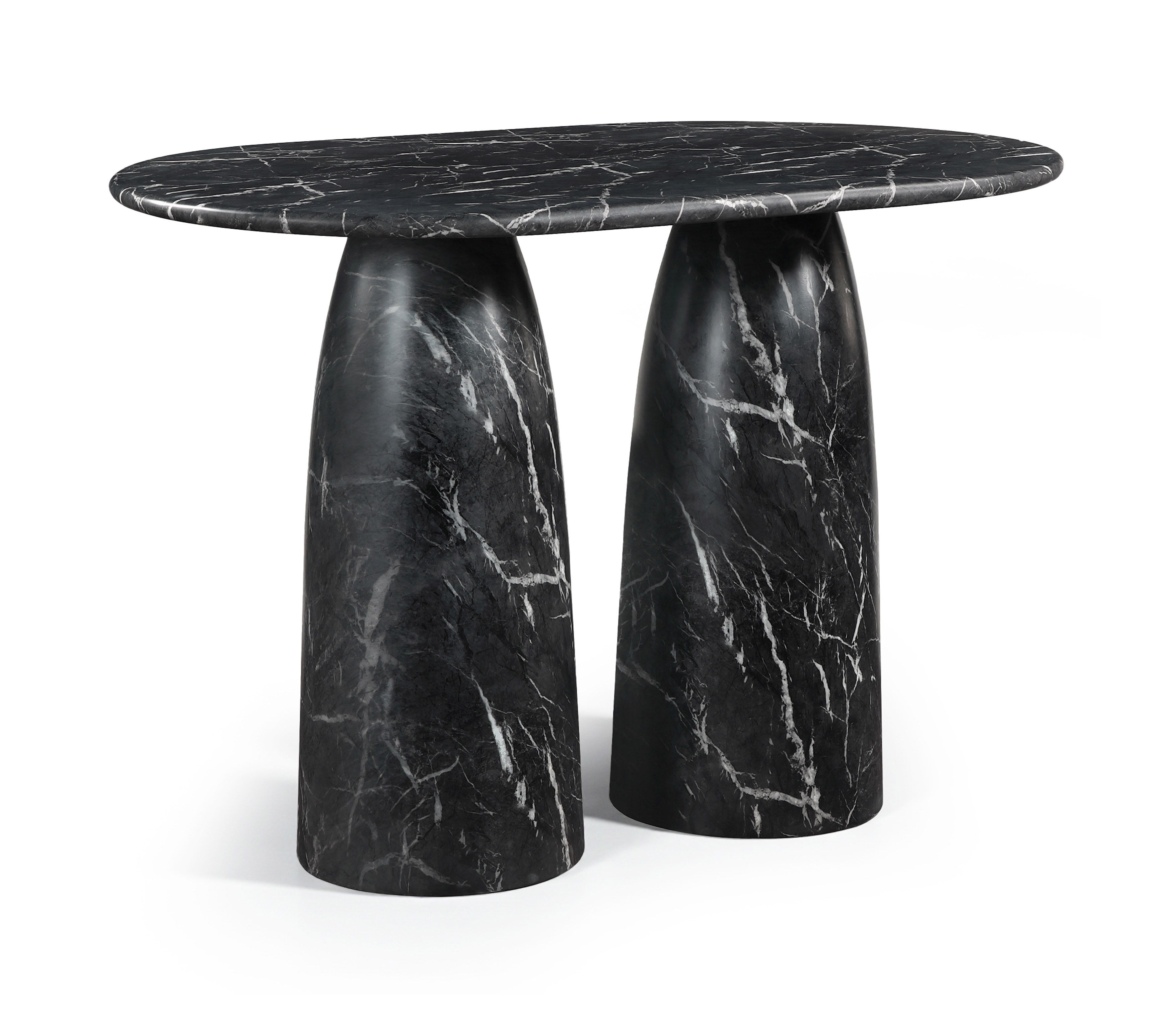 Cosenza - Concrete Indoor / Outdoor Bar Table (3 Boxes) - Black