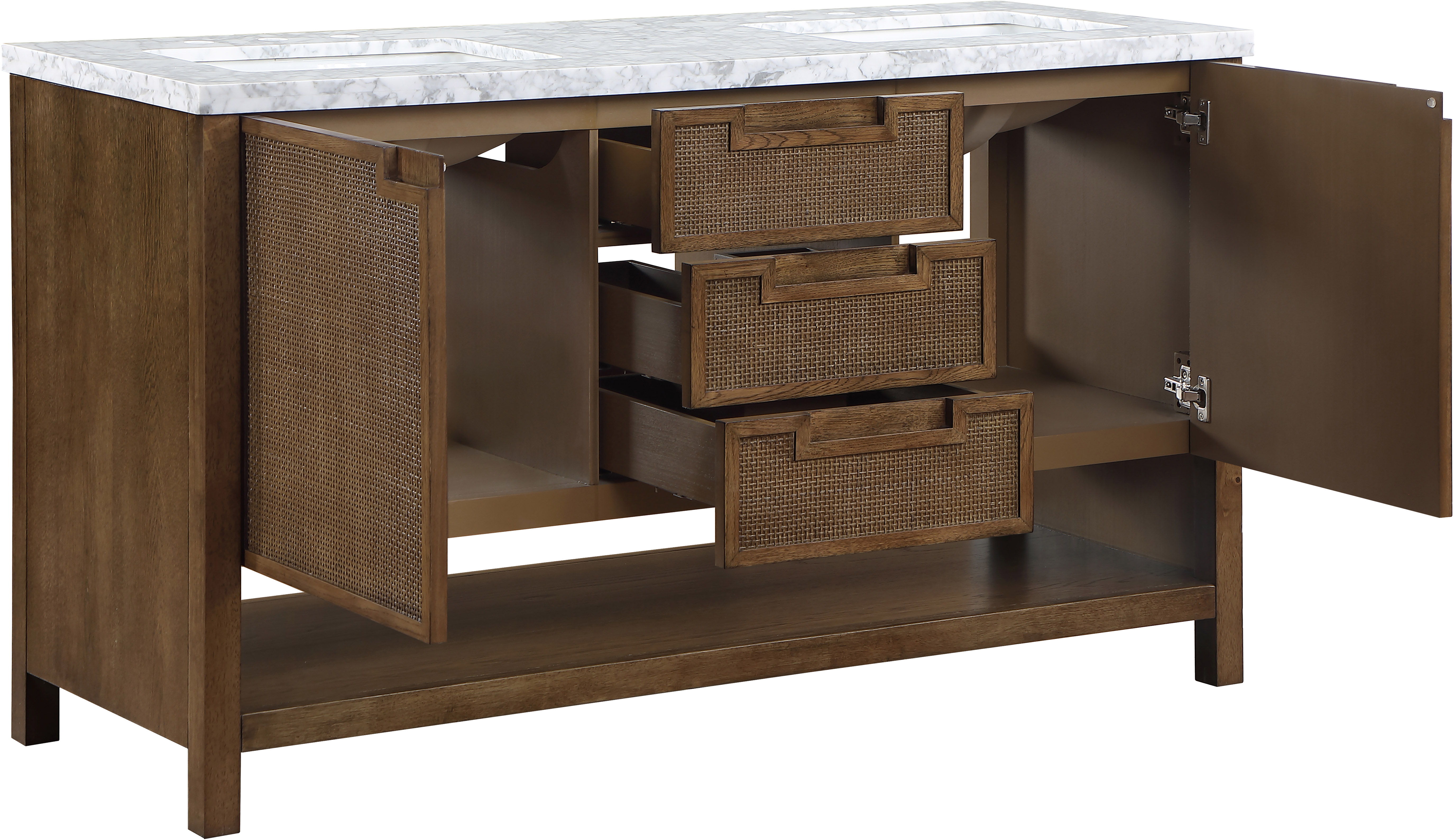 Soren - 60'' Bathroom Vanity - Brown / Gray