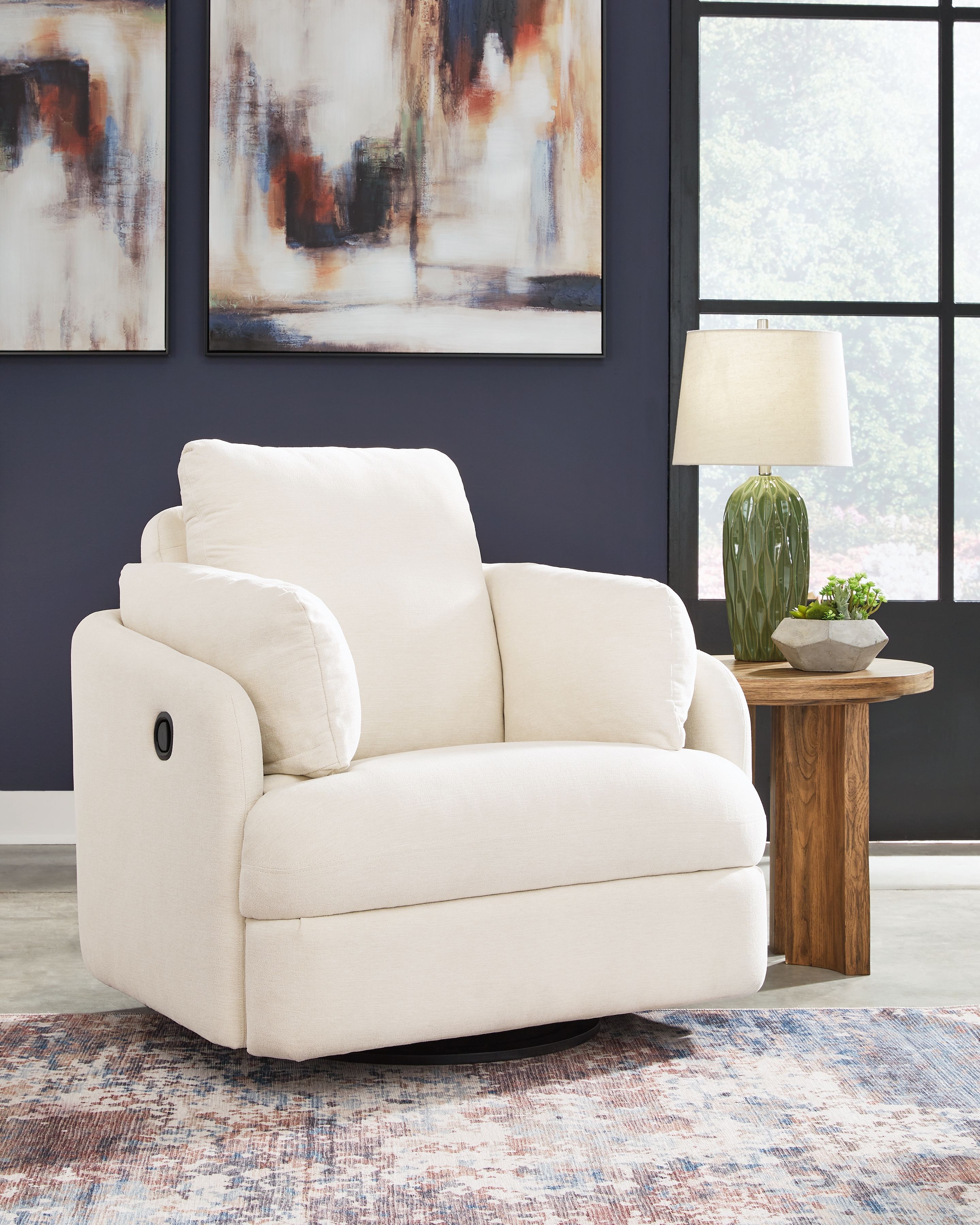 Ashley Furniture Modmax - Swivel Glider Recliner - Oyster - Image 2