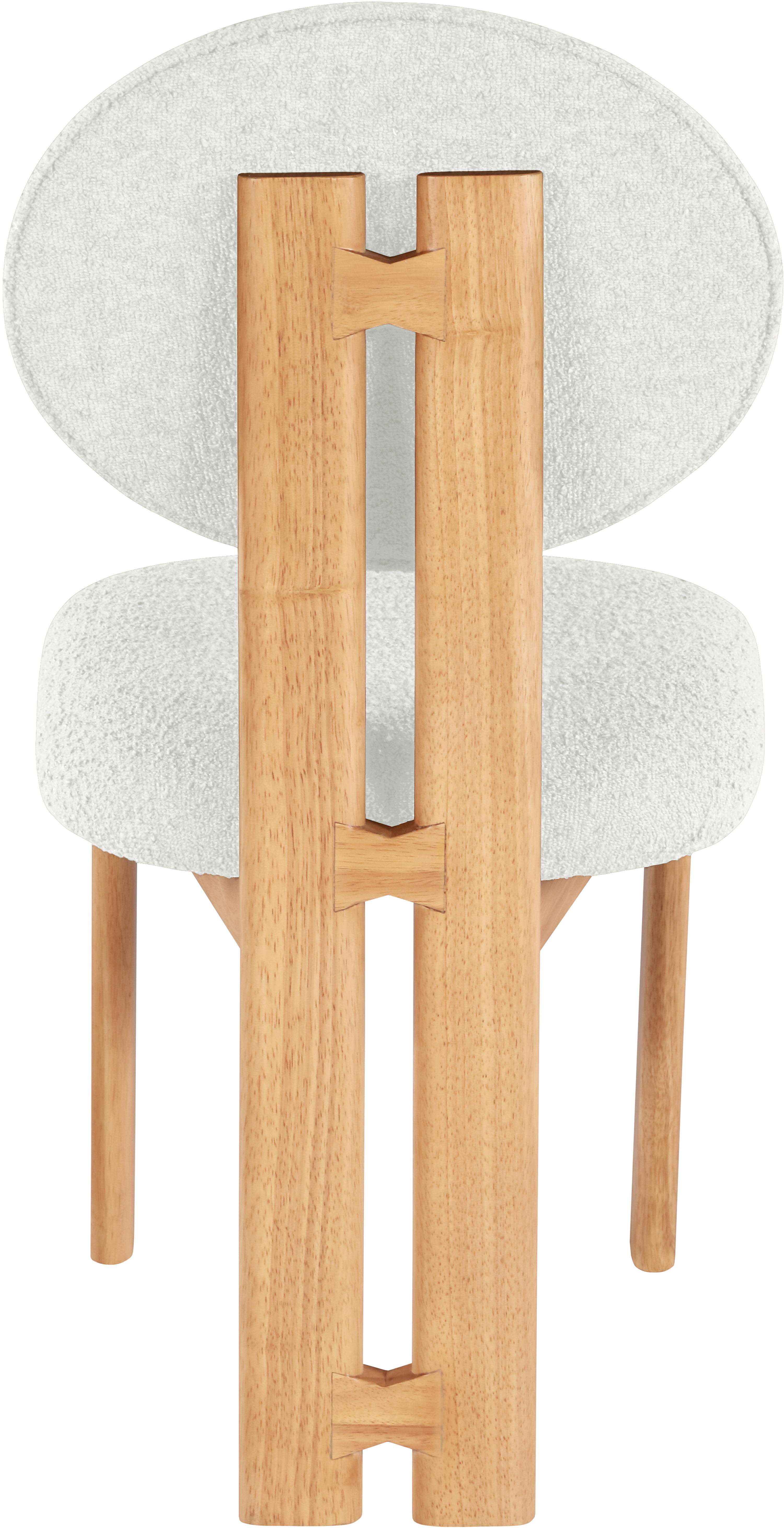 Napa - Dining Chair With Natural Legs (Set of 2) - Cream
