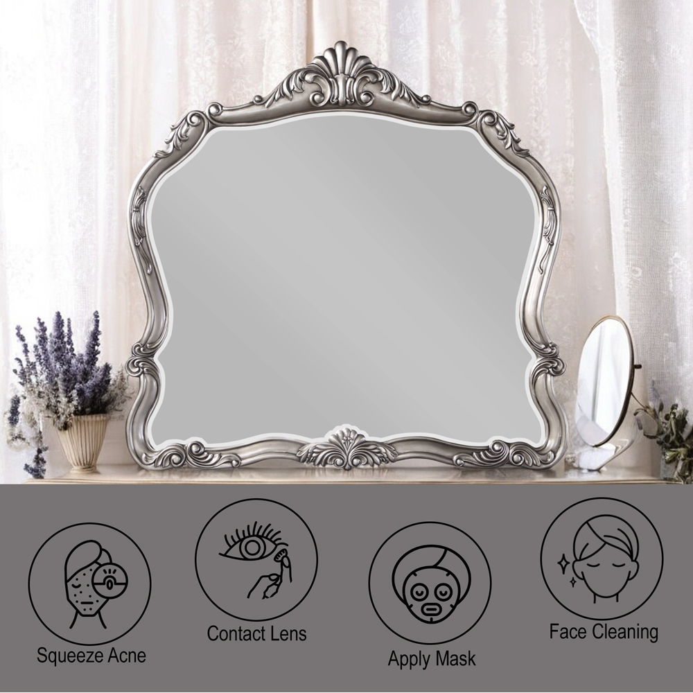 Ariadne - Mirror - Antique Platinum, silver, view 4