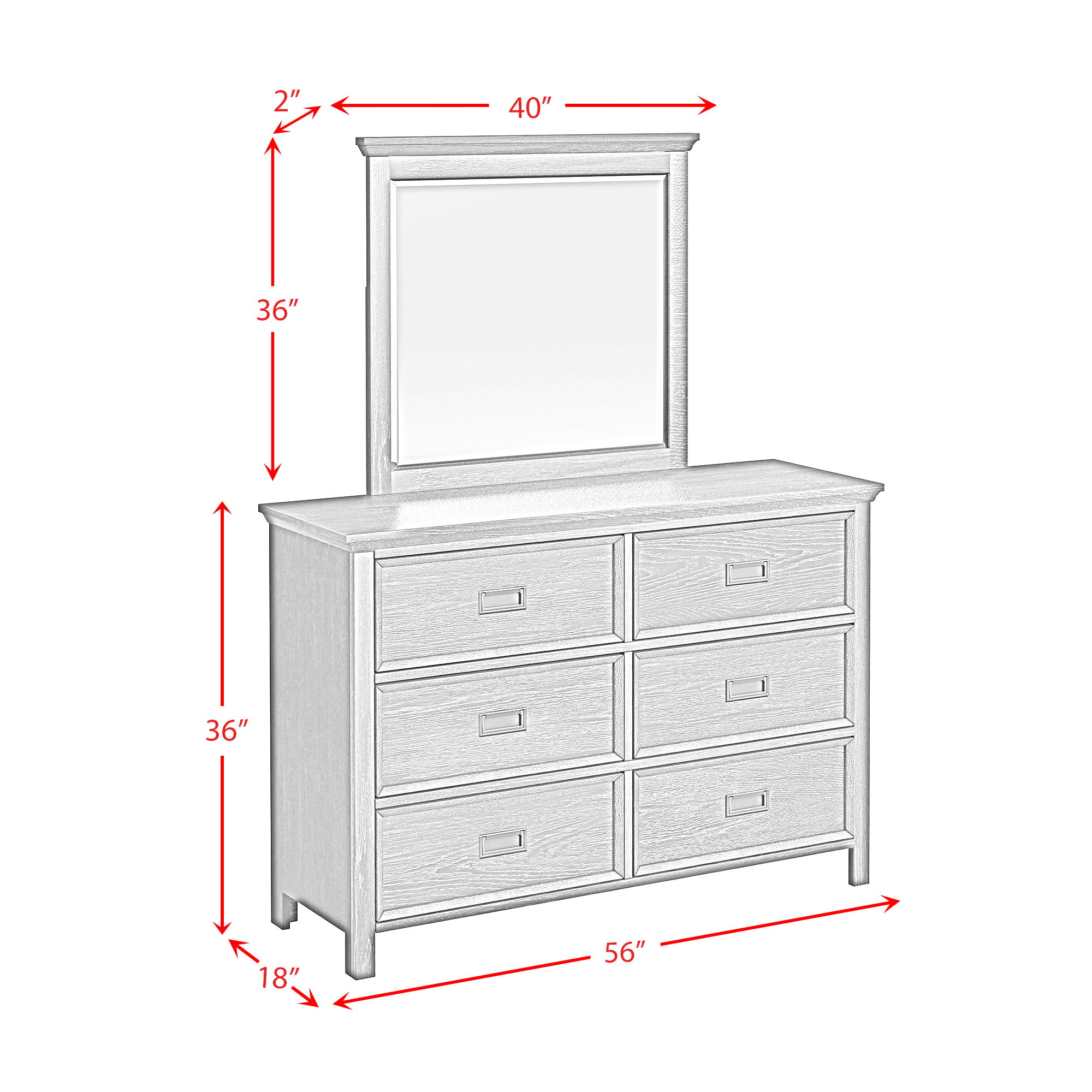 Hampton Kids - Twin Loft With Ladder And Desk With Speaker 5 Piece Bedroom Set - White