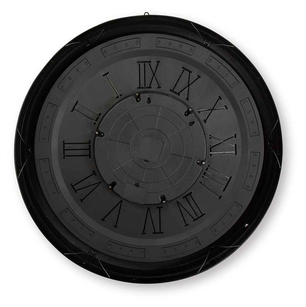 Dairton - Wall Clock - Black / Gold Finish, black, view 4
