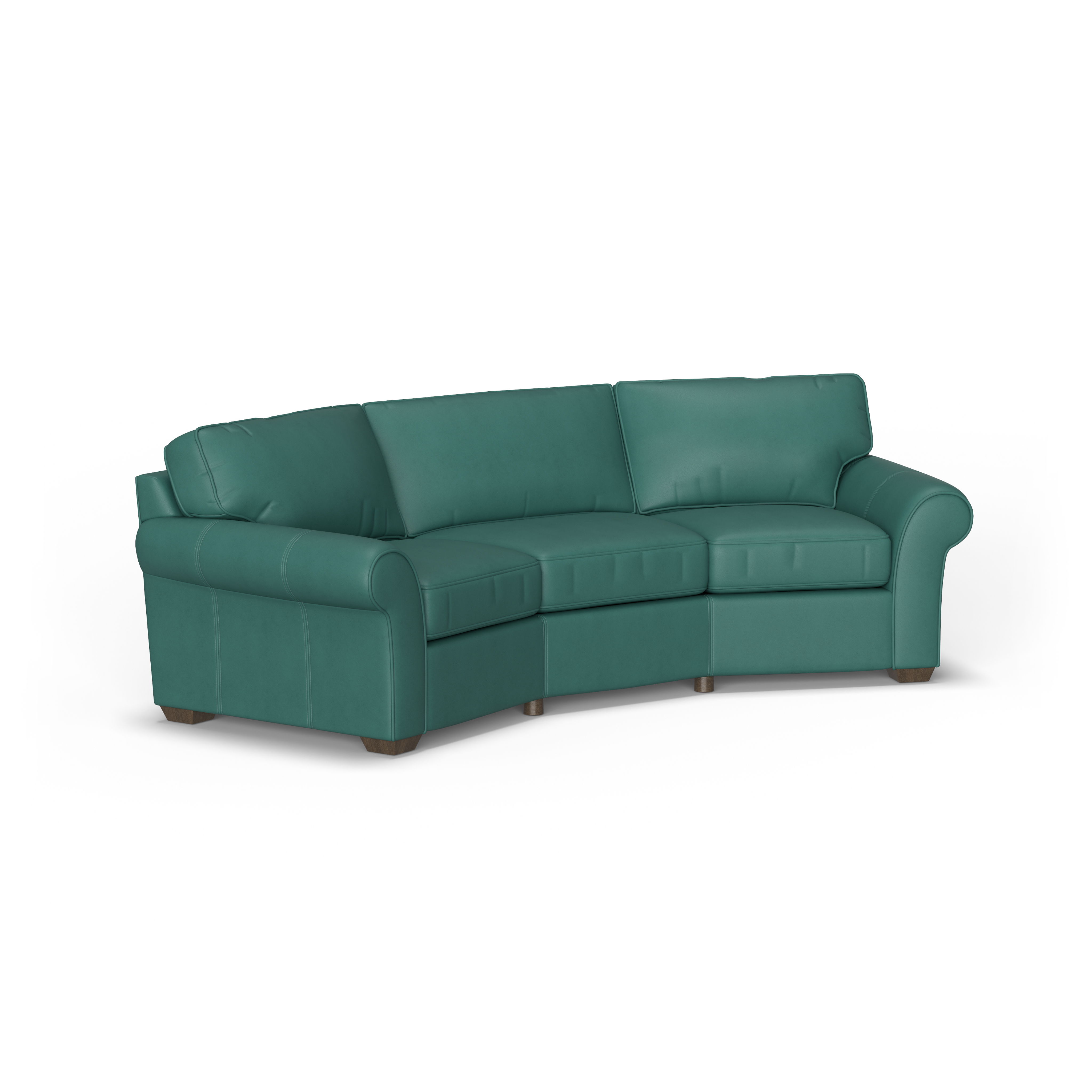 Vail - Leather Conversation Sofa, dark red, view 2