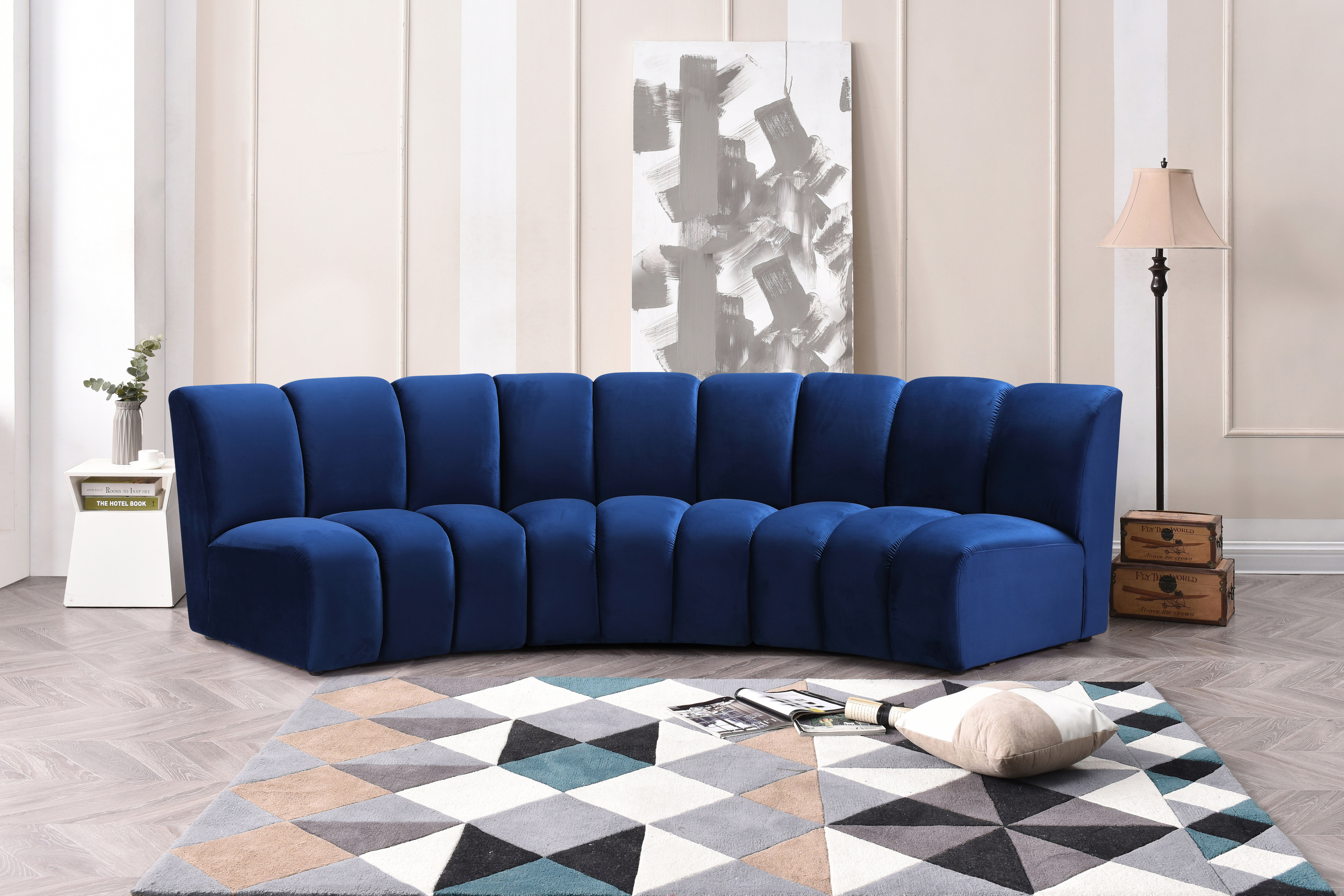 Infinity - 3 Piece Modular Sectional - Navy
