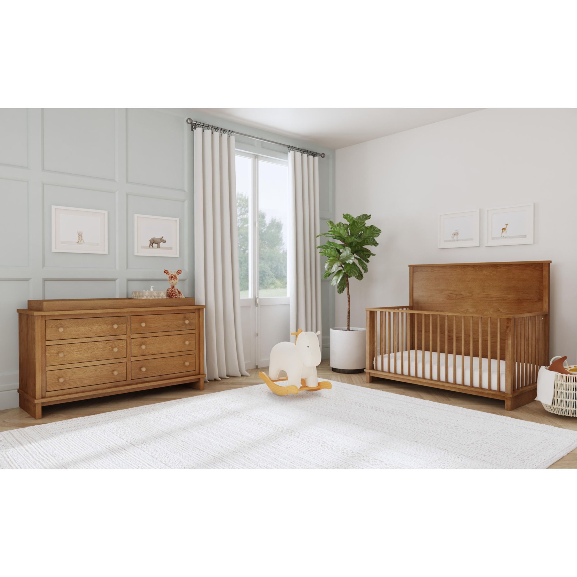 Wyller - Dresser And Topper - Oak