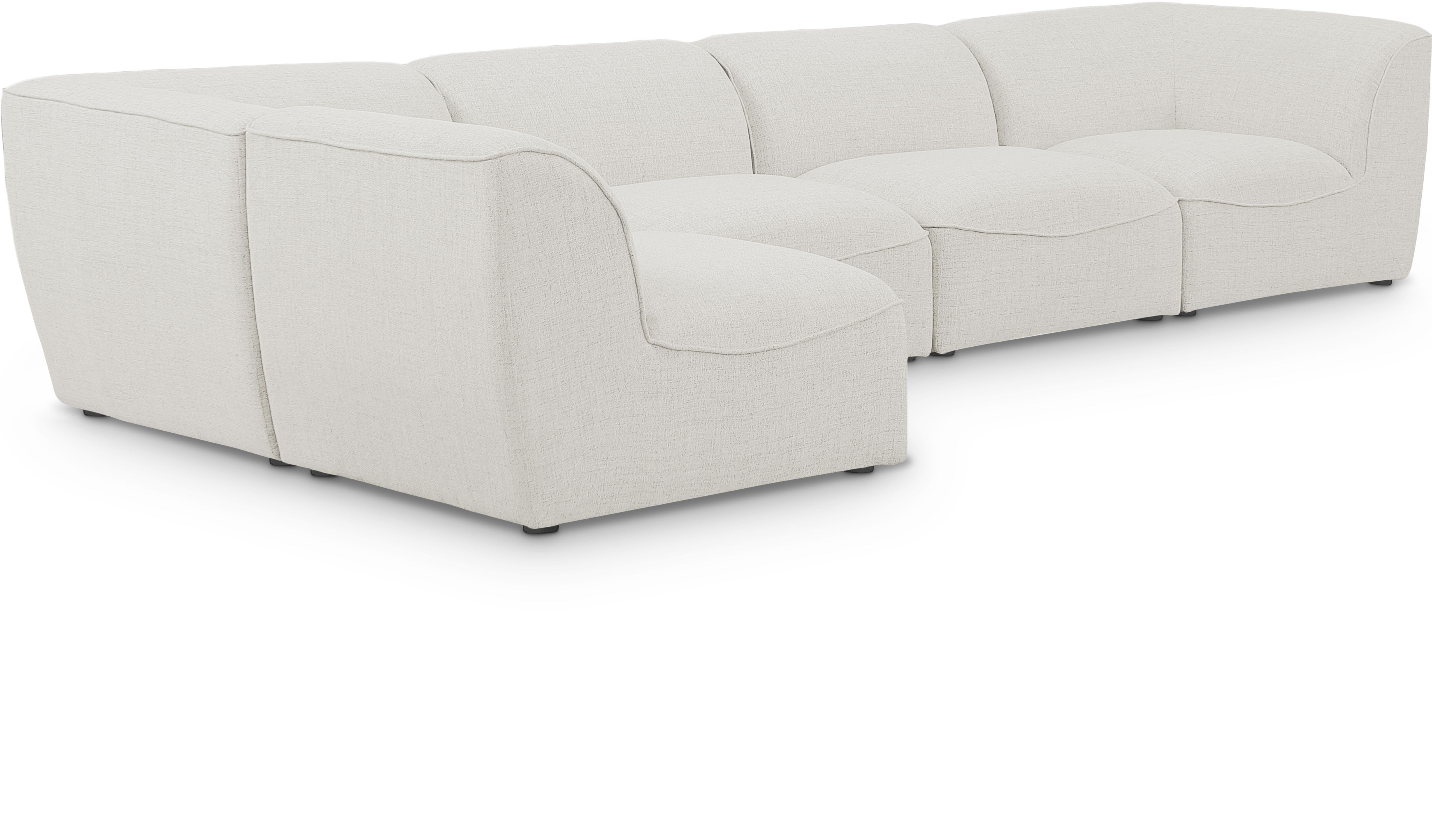 Miramar - 5 Piece Modular Sectional - Cream