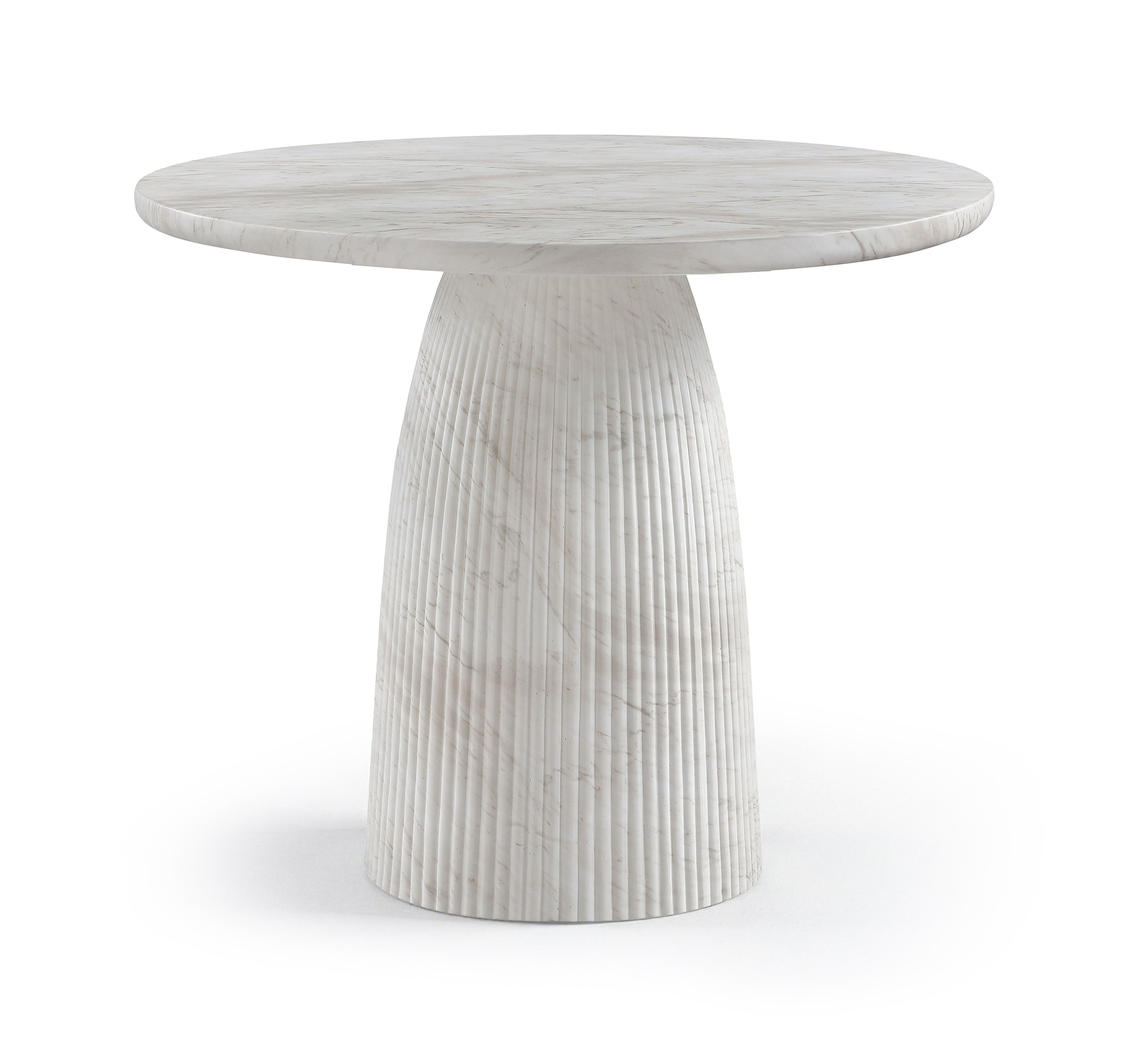 Venosa - 36" Concrete Indoor / Outdoor Dining Table - White
