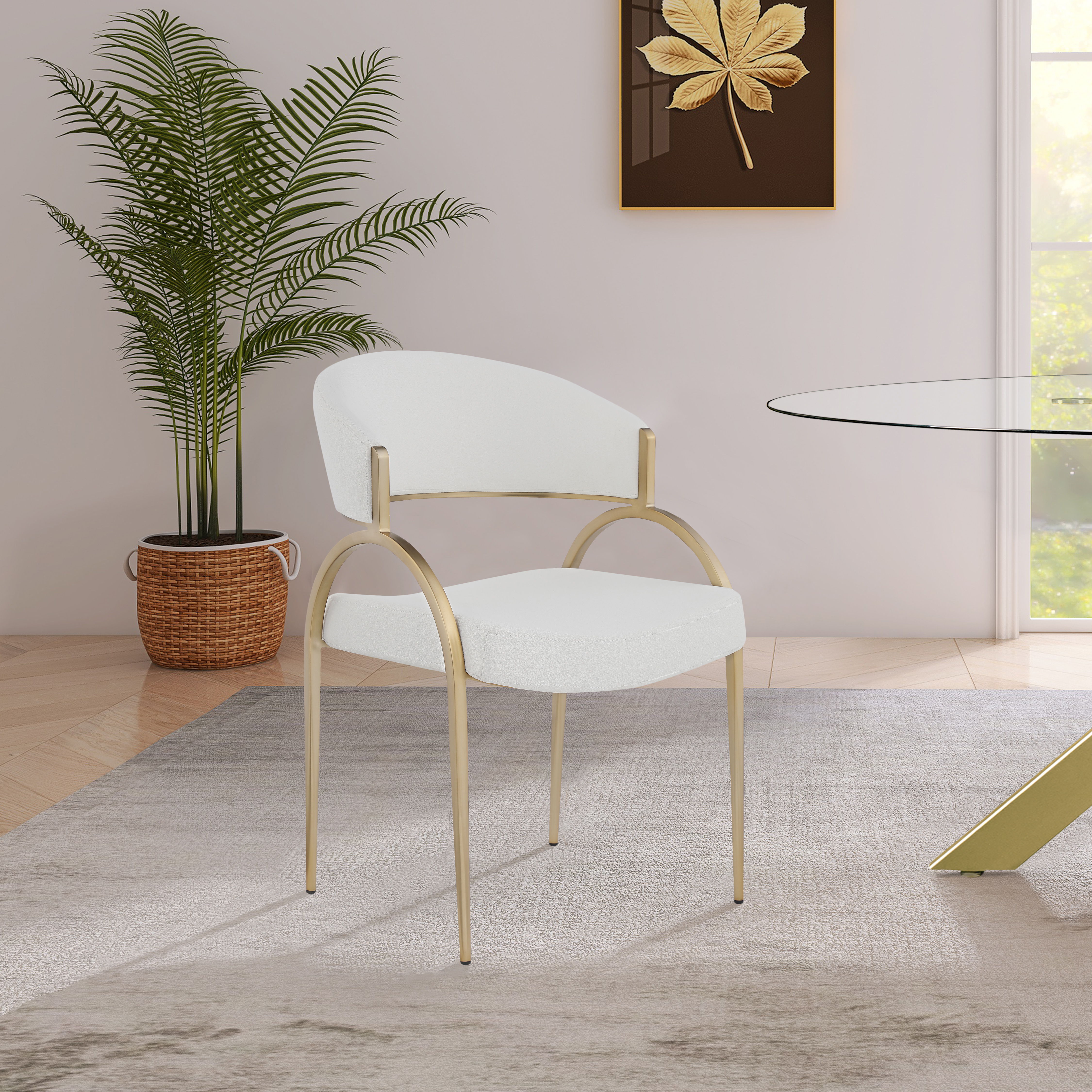 Privet - Fabric Dining Chair (Set of 2) - Cream