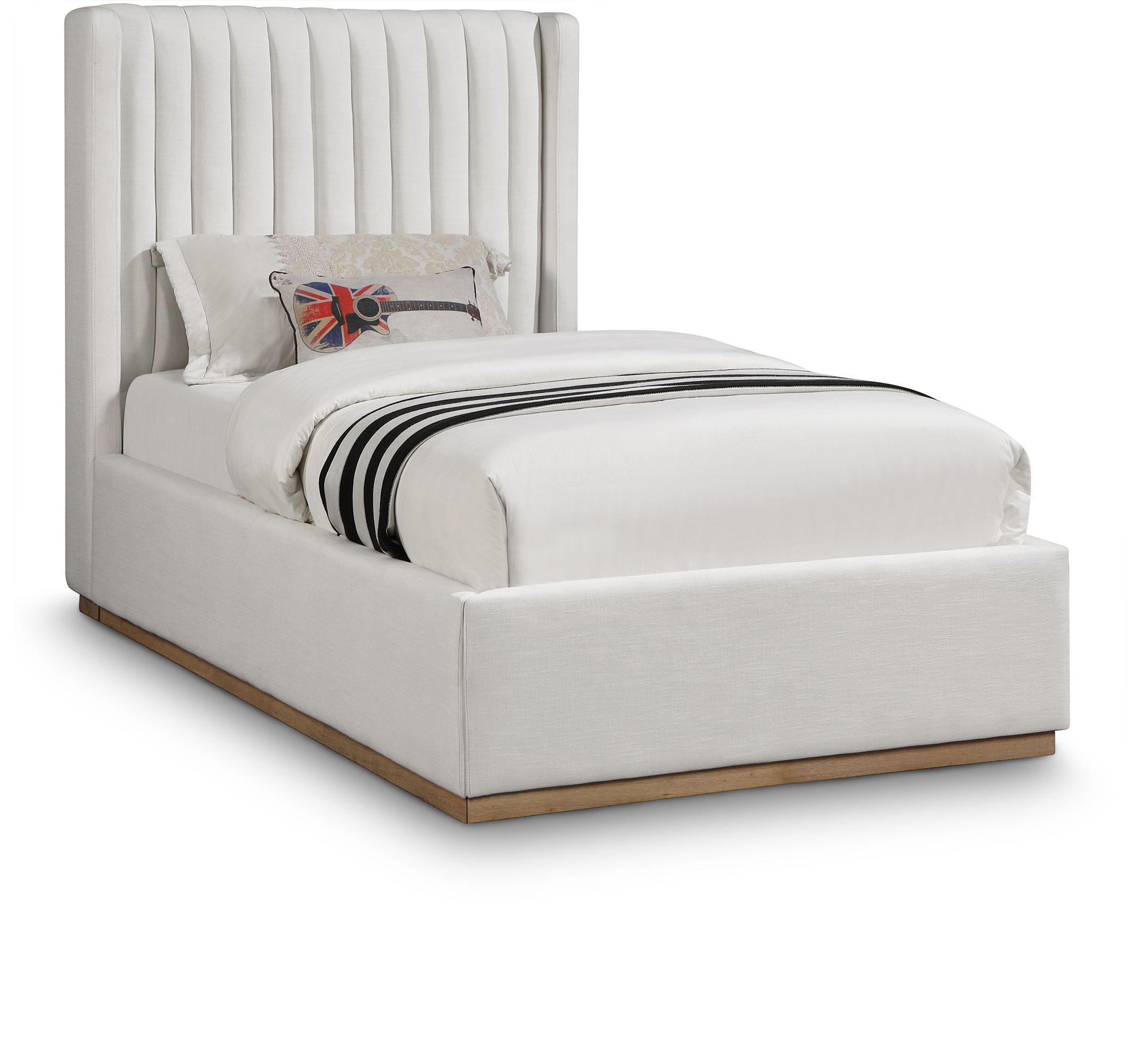 Logan - Twin Bed - Cream