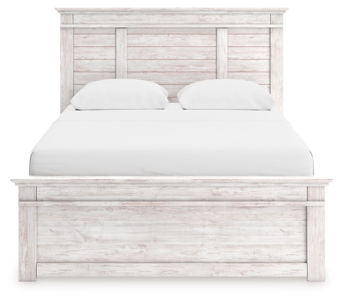Ashley Furniture Makidern - Queen Panel Storage Bed With 2 Under Bed Storage Units - Whitewash - Image 6