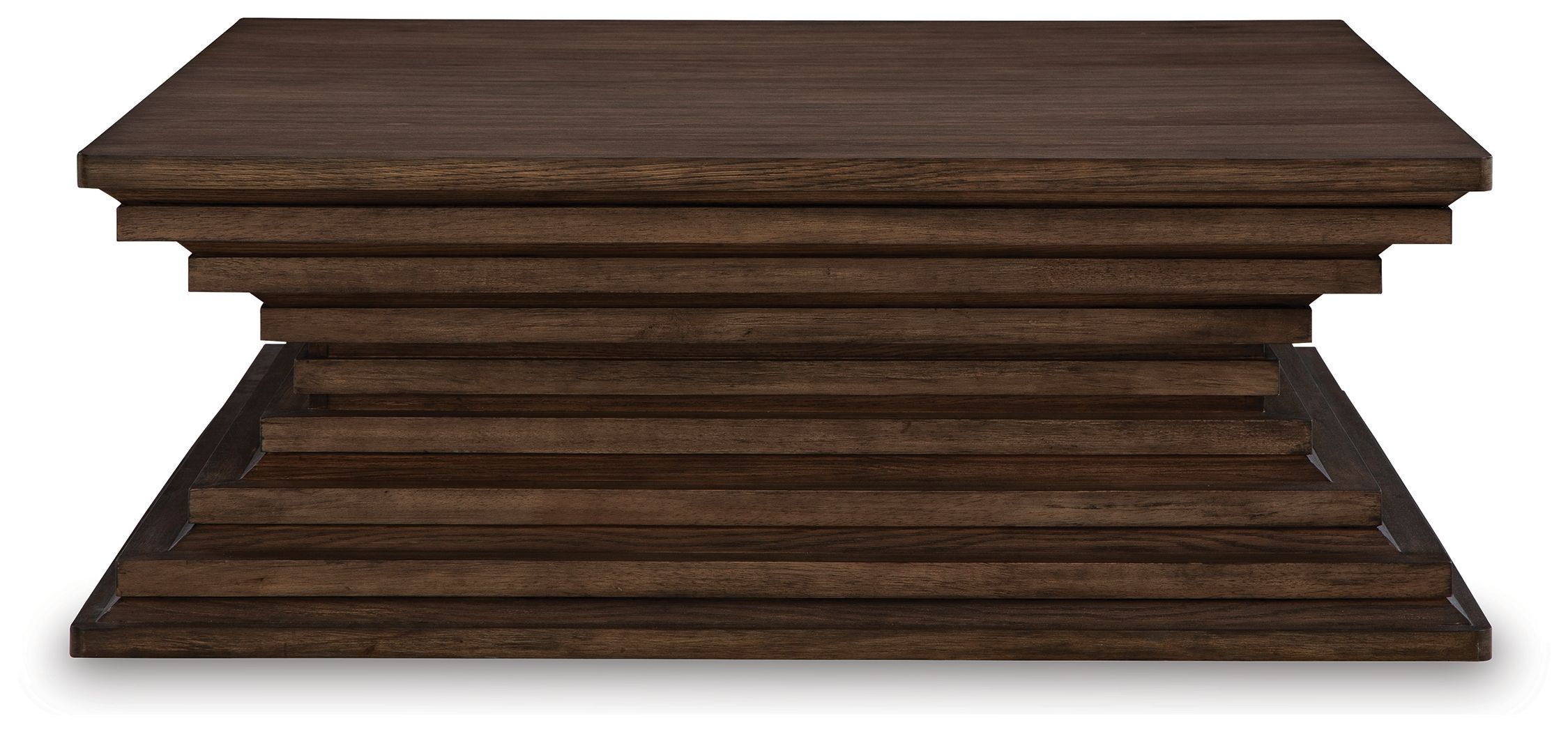 Ashley Furniture Hannodream - Square Cocktail Table - Warm Brown - Image 3