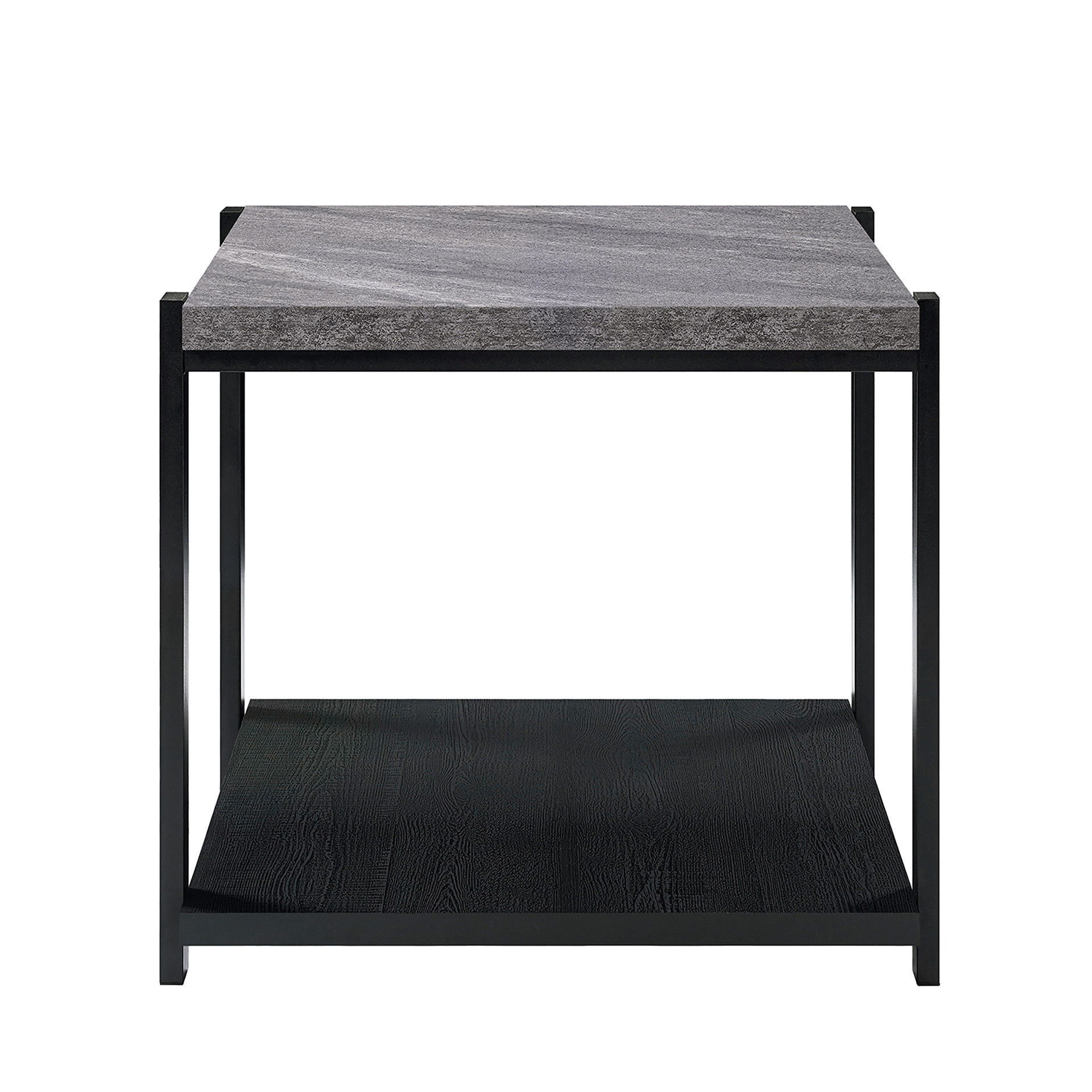 Linea - 3 Piece Occasional Set (1 Coffee & 2 End Tables) - Dark Gray / Black, gray, view 8