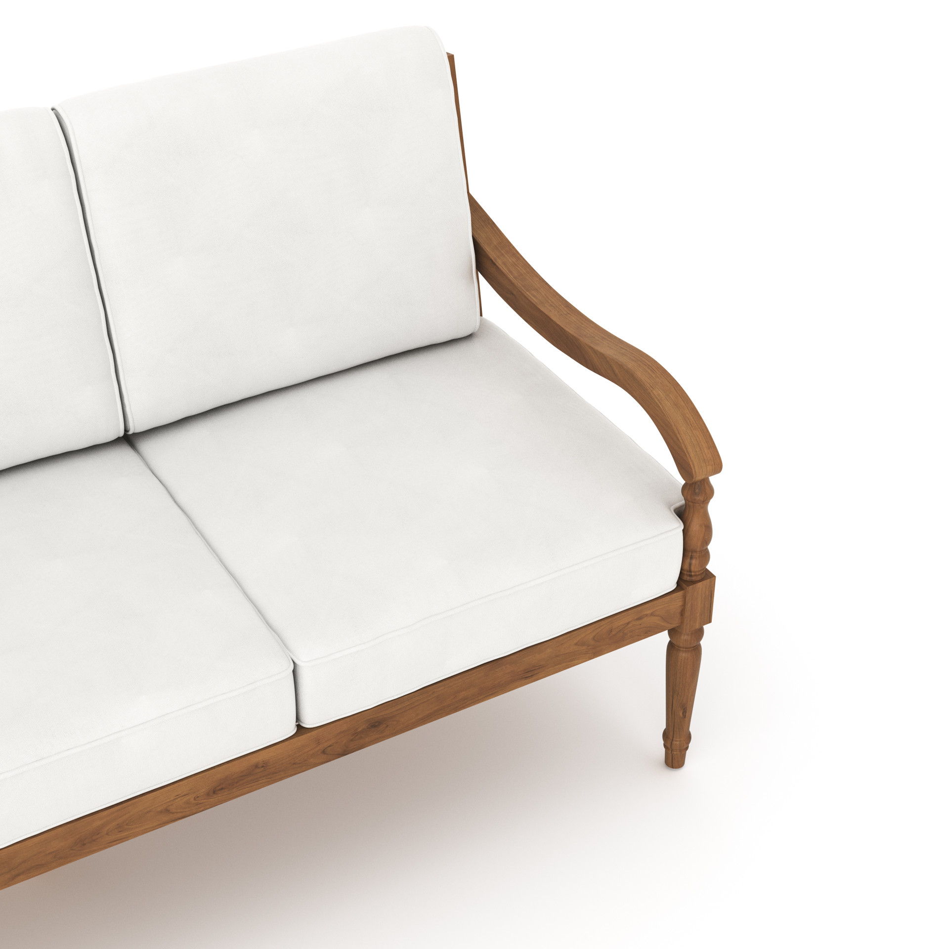 Savannah - Sofa - White Linen, white, view 4