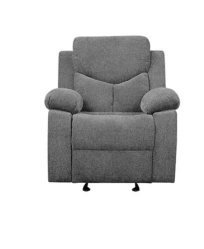 Kalen - Motion Glider Recliner - Gray Chenille, dark gray, view 7