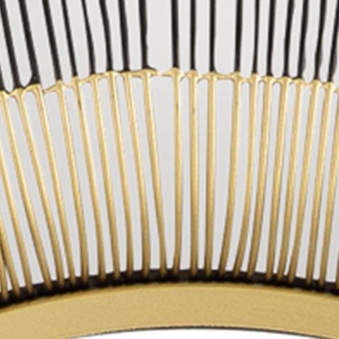 Dallmen - Accent Mirror - Black / Gold Finish, black, view 6