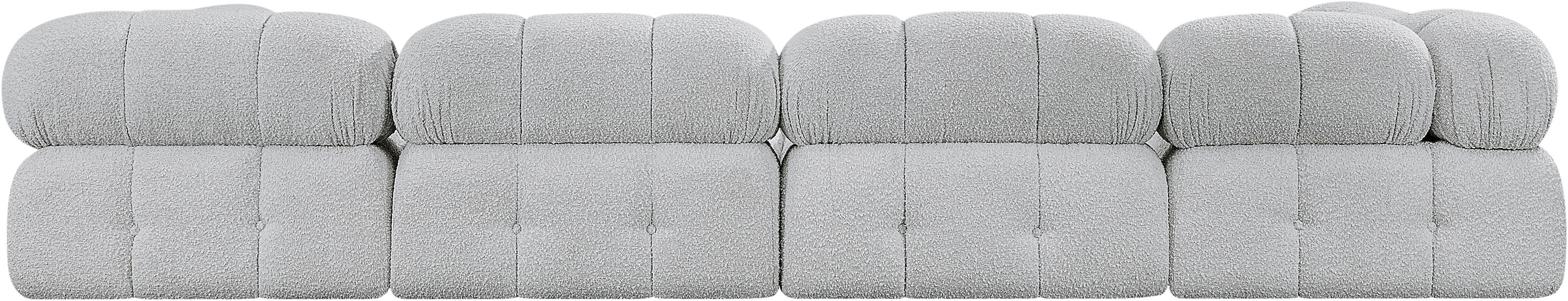Ames - 5 Piece Fabric Modular Sectional - Gray
