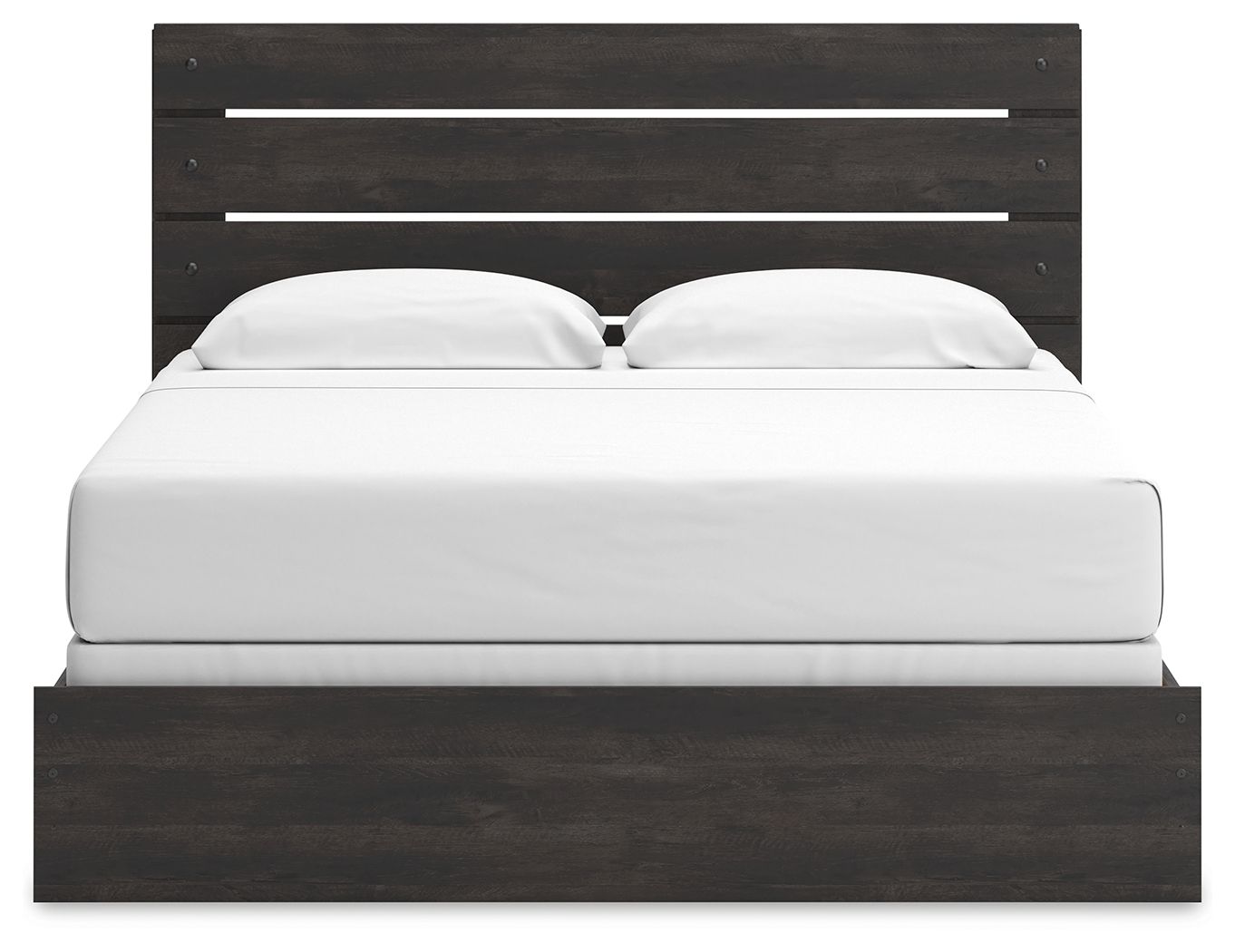Ashley Furniture Hollivern - King Panel Bed - Dark Gray - Image 6