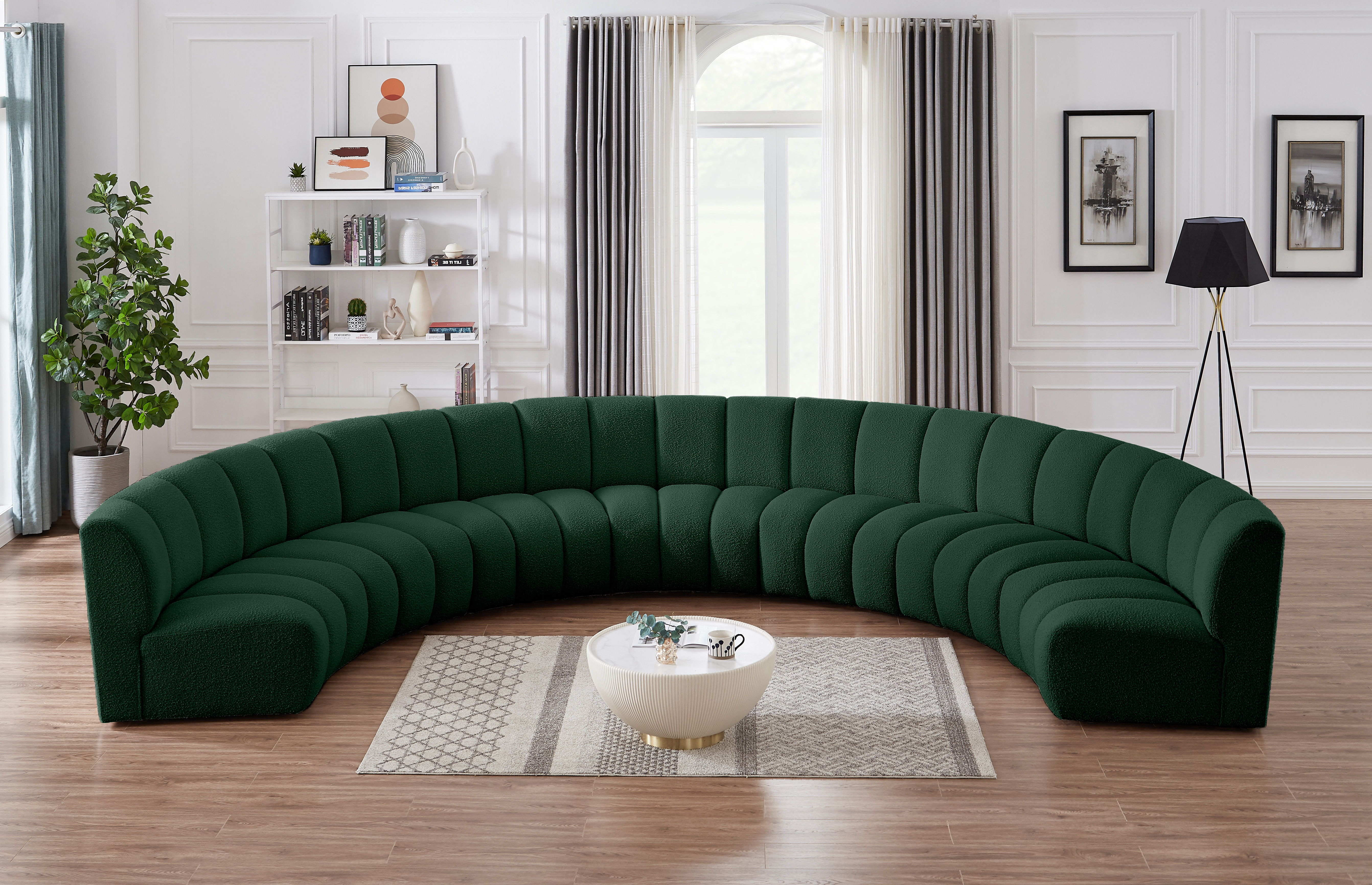Infinity - 7 Piece Modular Sectional - Green