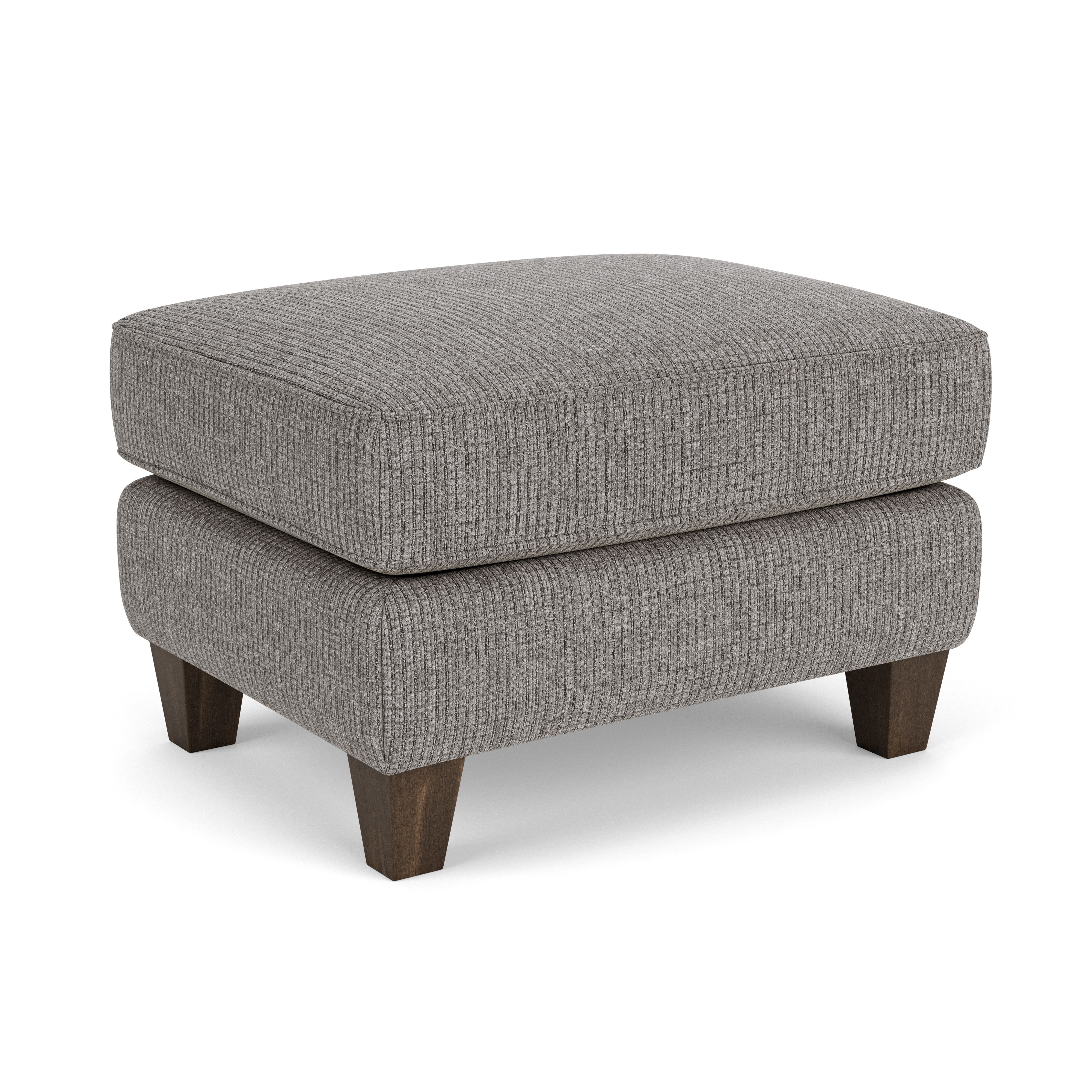 Libby - Fabric Ottoman, light brown, view 2