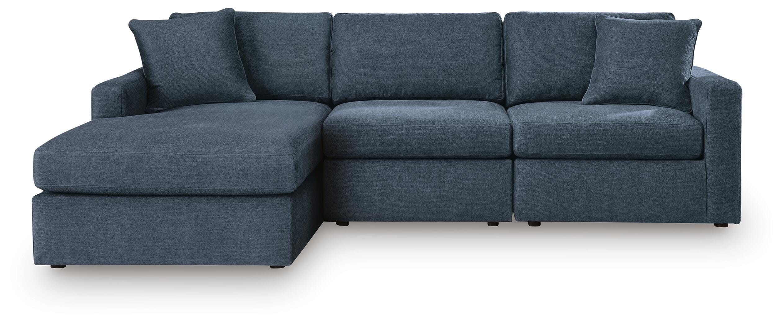 Modmax – 3-Piece Sectional Sofa With LAF Corner Storage Chaise – Ink